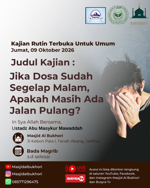 Poster asli dari @masjidalbukhori