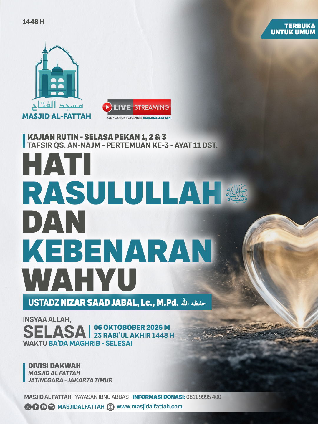 Poster asli dari @masjidalfattah
