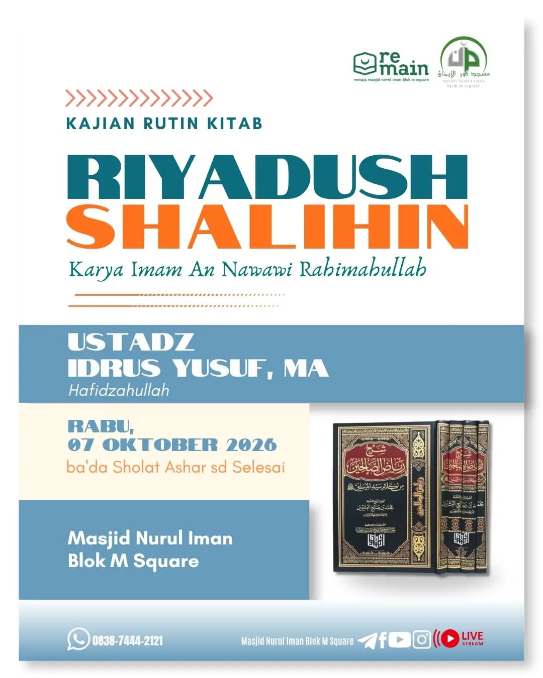 Poster asli dari @masjidnuruliman
