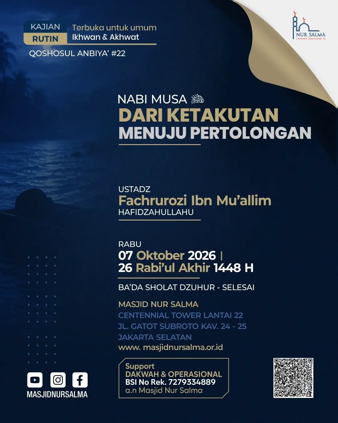 Poster asli dari @masjidnursalma