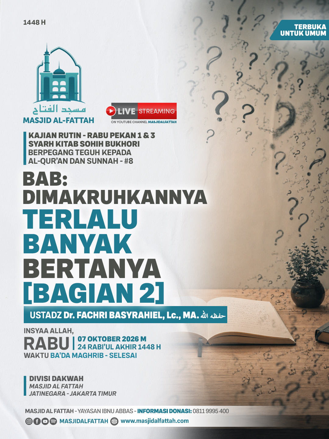 Poster asli dari @masjidalfattah
