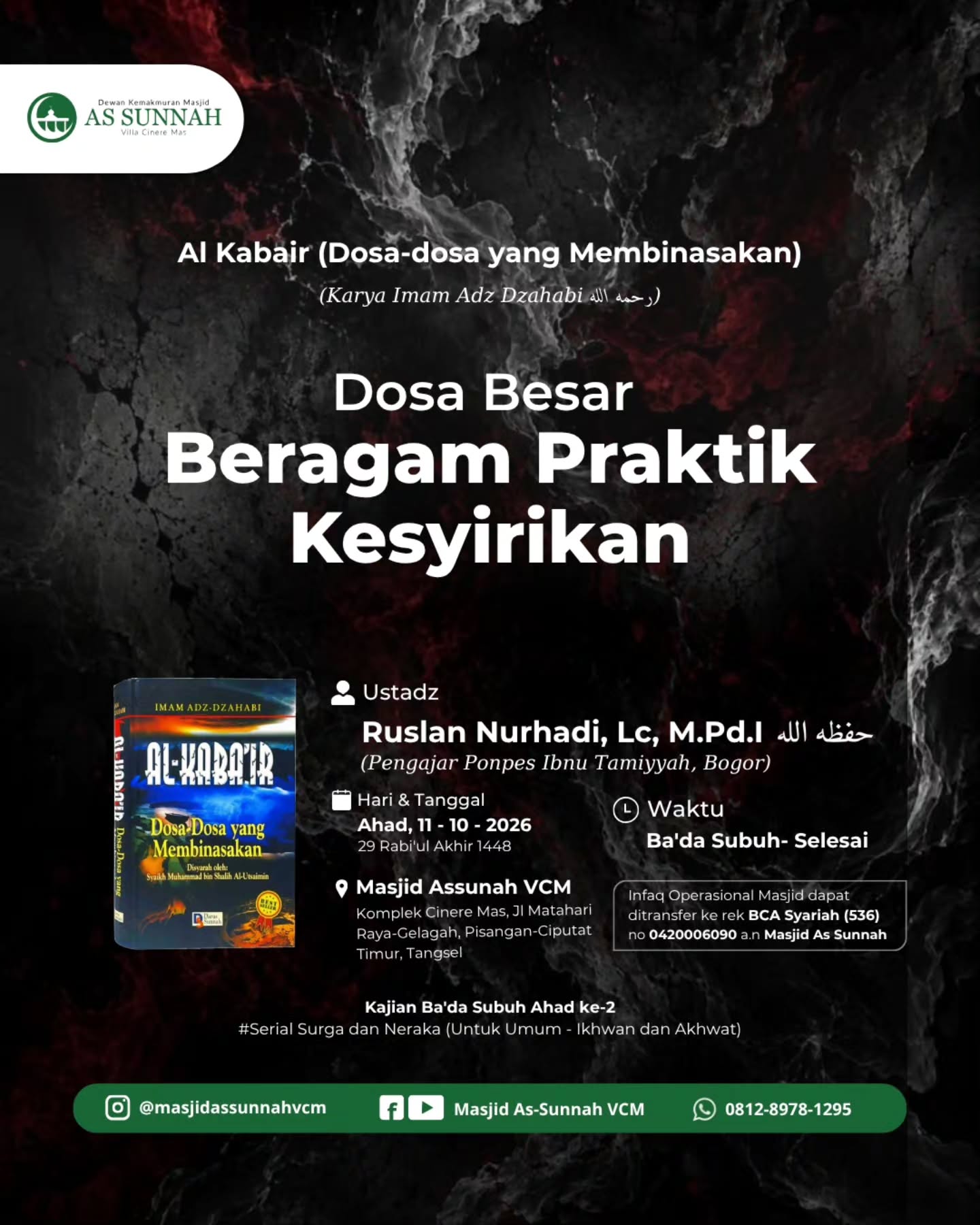 Poster asli dari @masjidassunnahvcm
