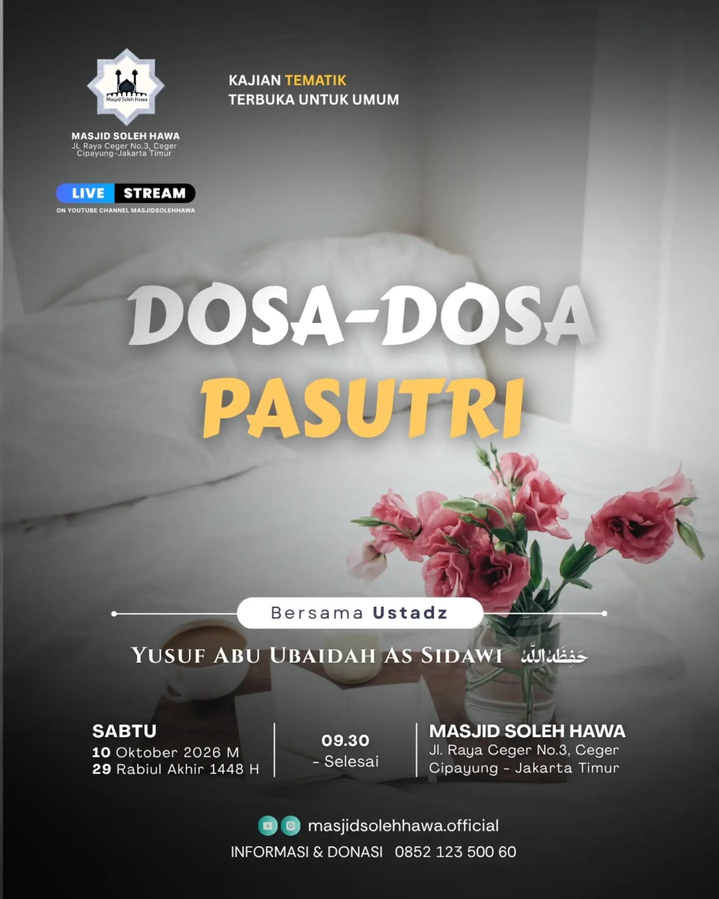 Poster asli dari @masjidsolehhawa.official