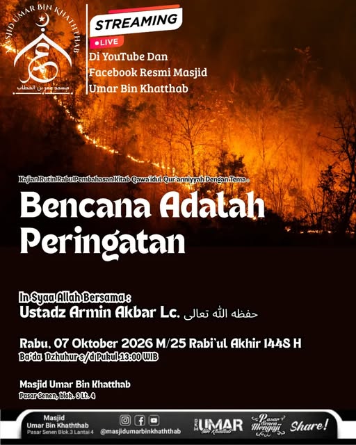 Poster asli dari @masjidumarbinkhaththab