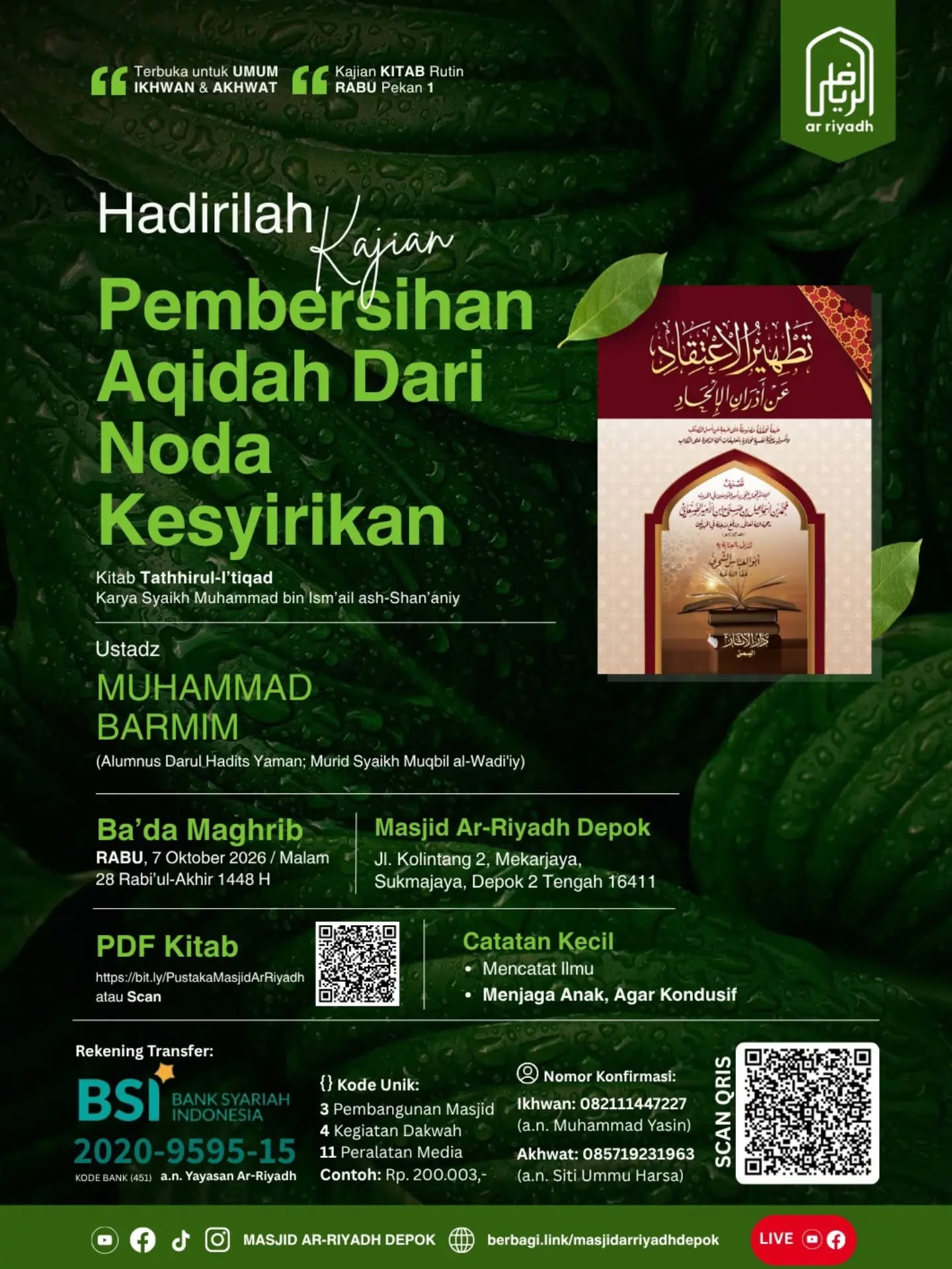 Poster asli dari @mtarriyadh_depok
