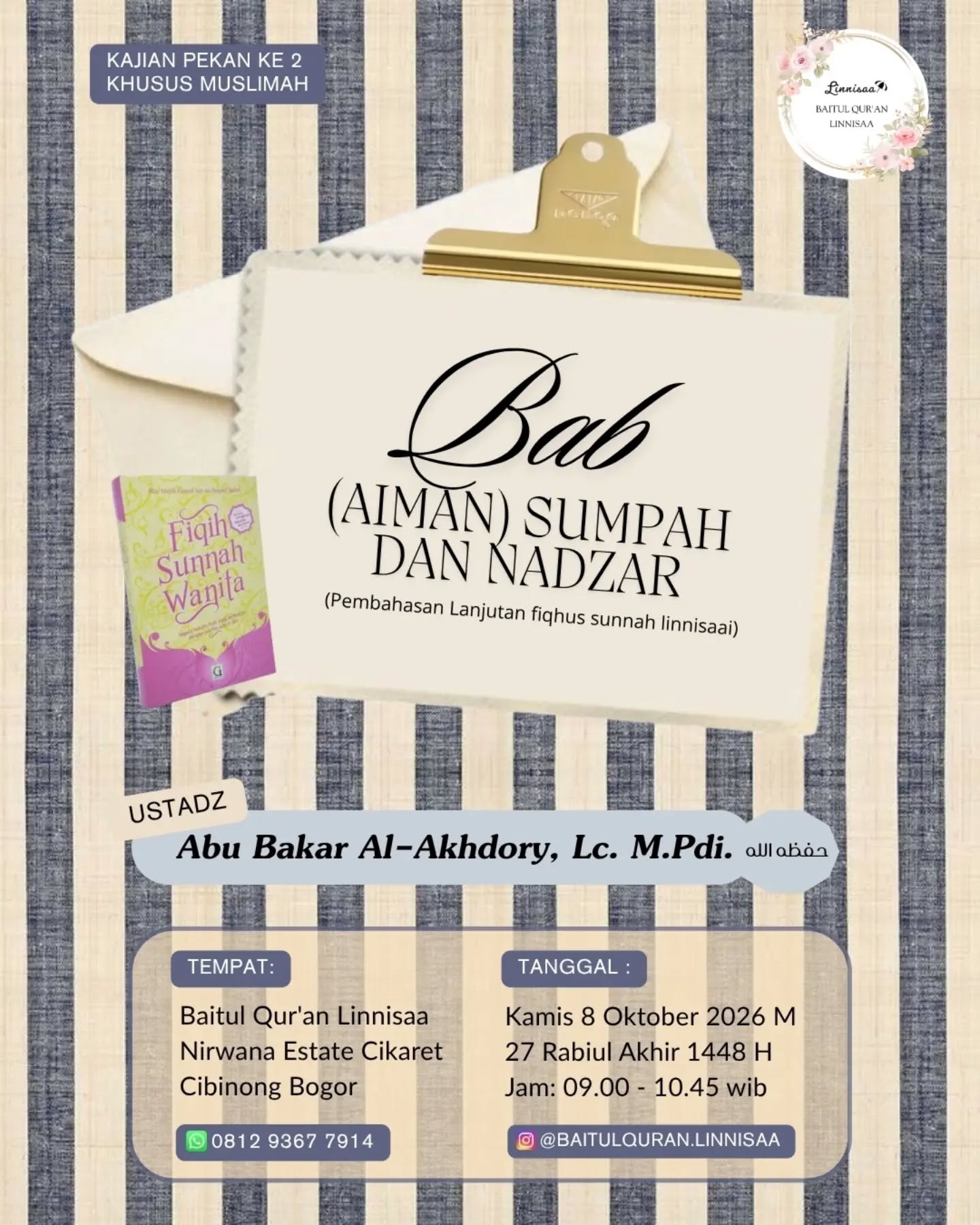 Poster asli dari @baitulquran.linnisaa