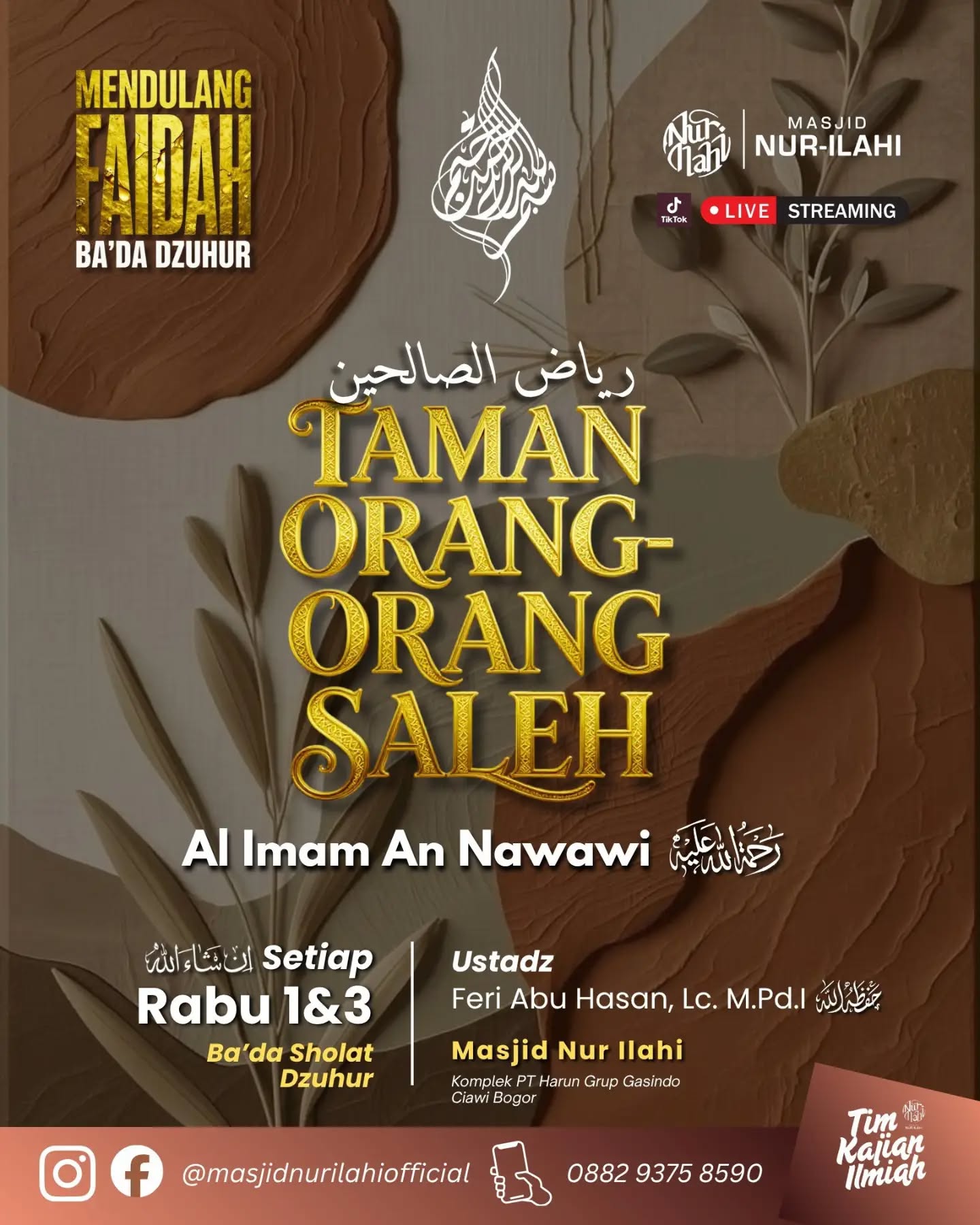 Poster asli dari @masjidnurilahi_official