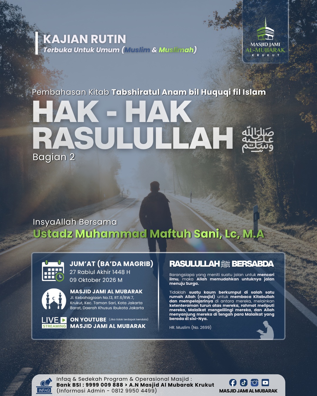 Poster asli dari @masjid.almubarak