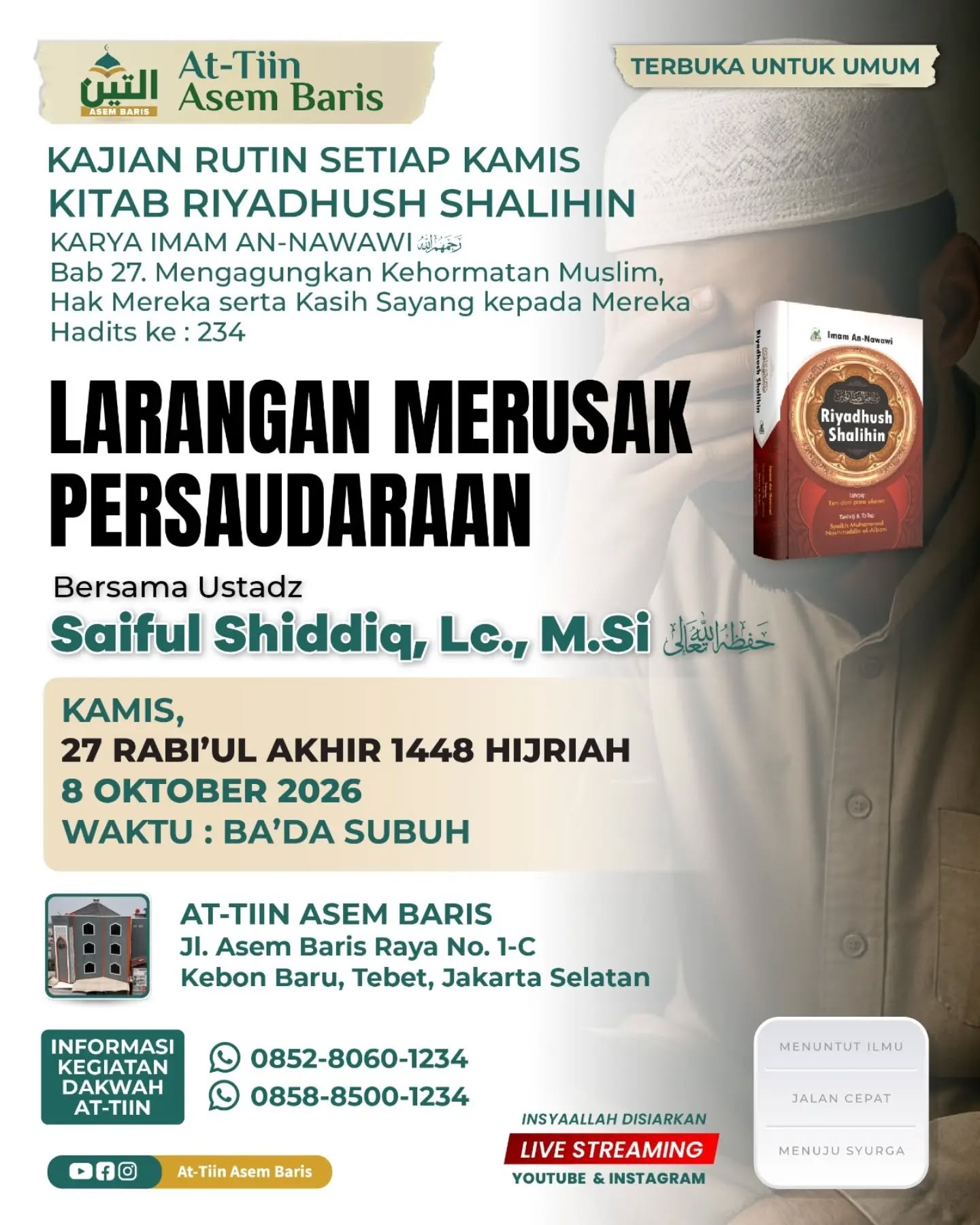 Poster asli dari @masjidattiinasembaris