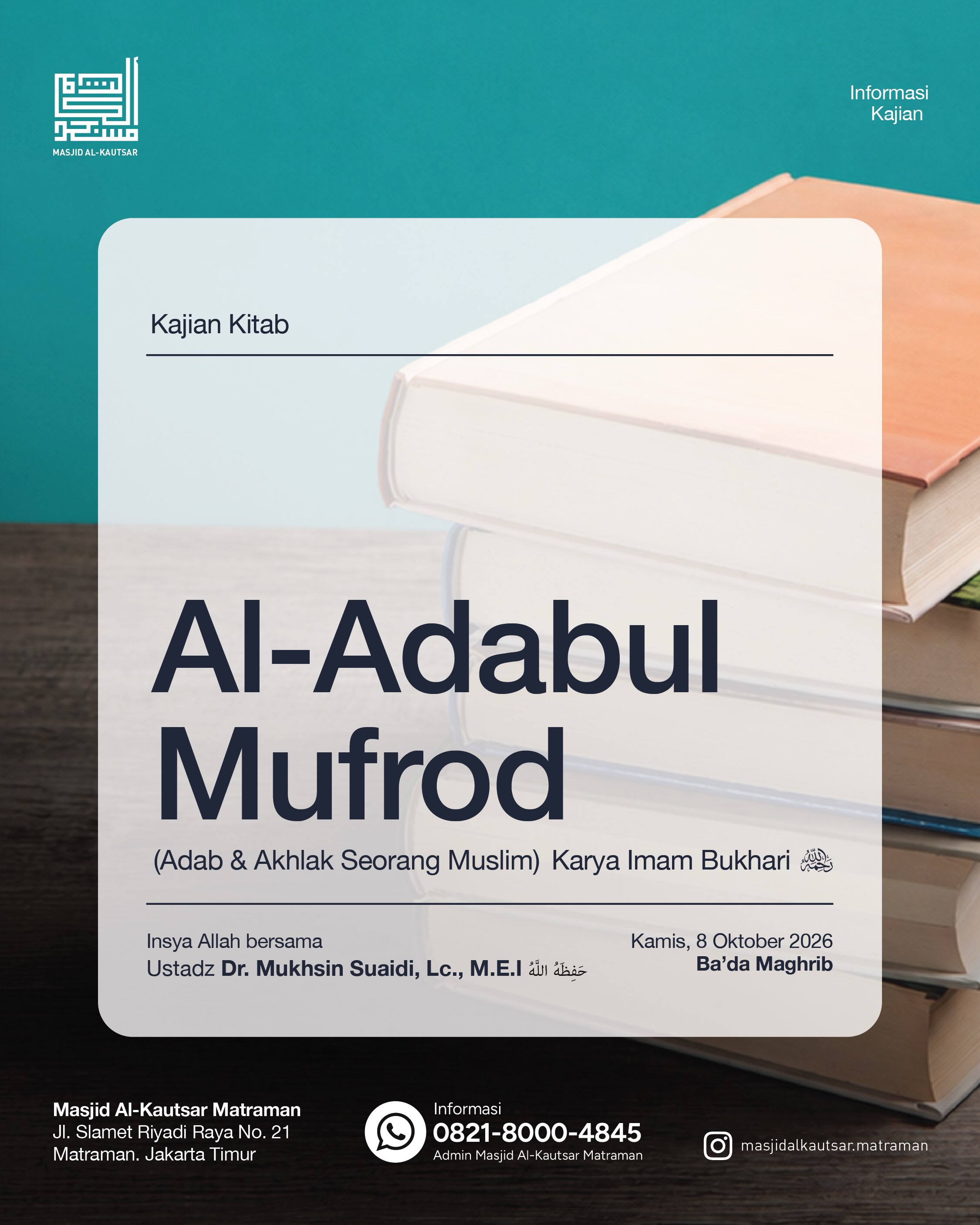 Poster asli dari @masjidalkautsar.matraman