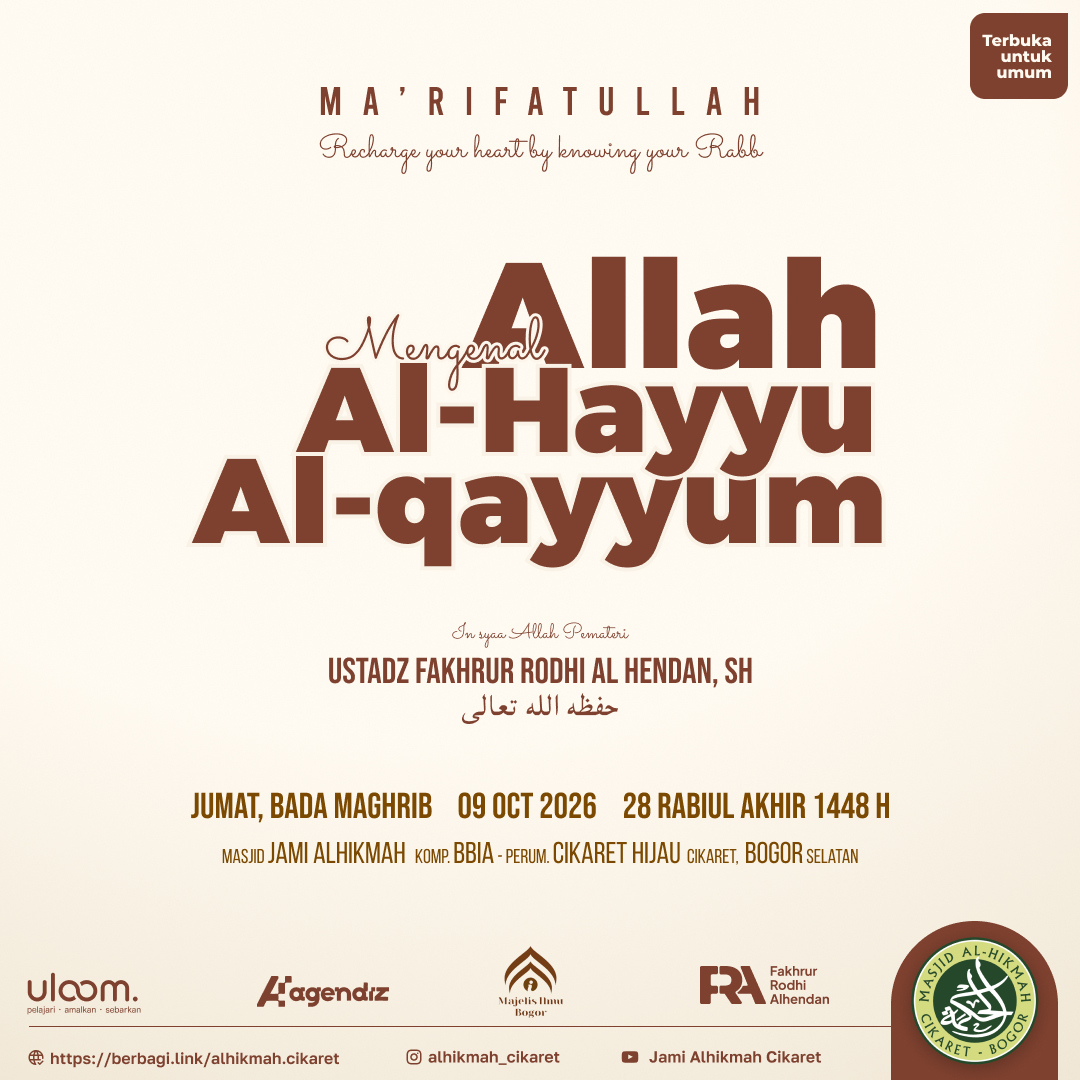 Poster asli dari @alhikmah_cikaret