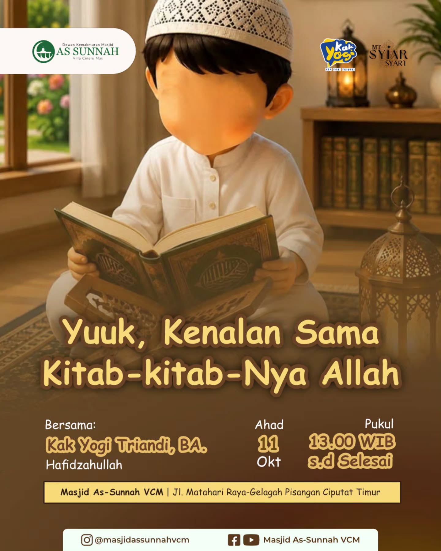 Poster asli dari @masjidassunnahvcm