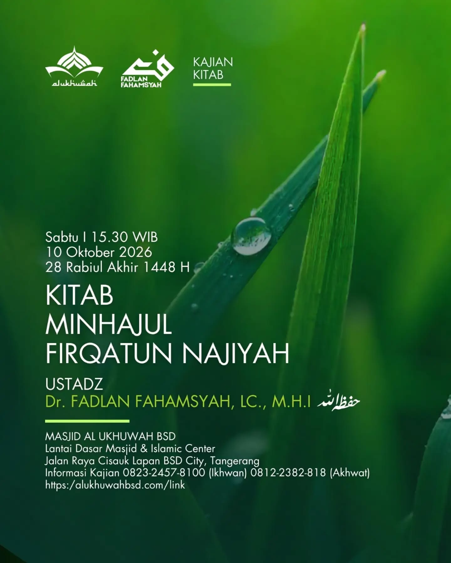 Poster asli dari @masjidalukhuwah