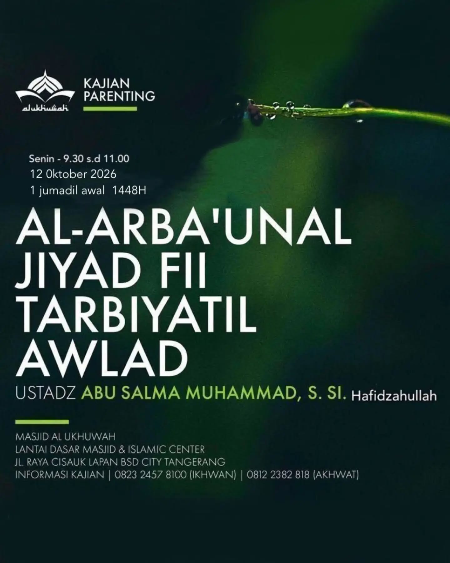 Poster asli dari @masjidalukhuwah