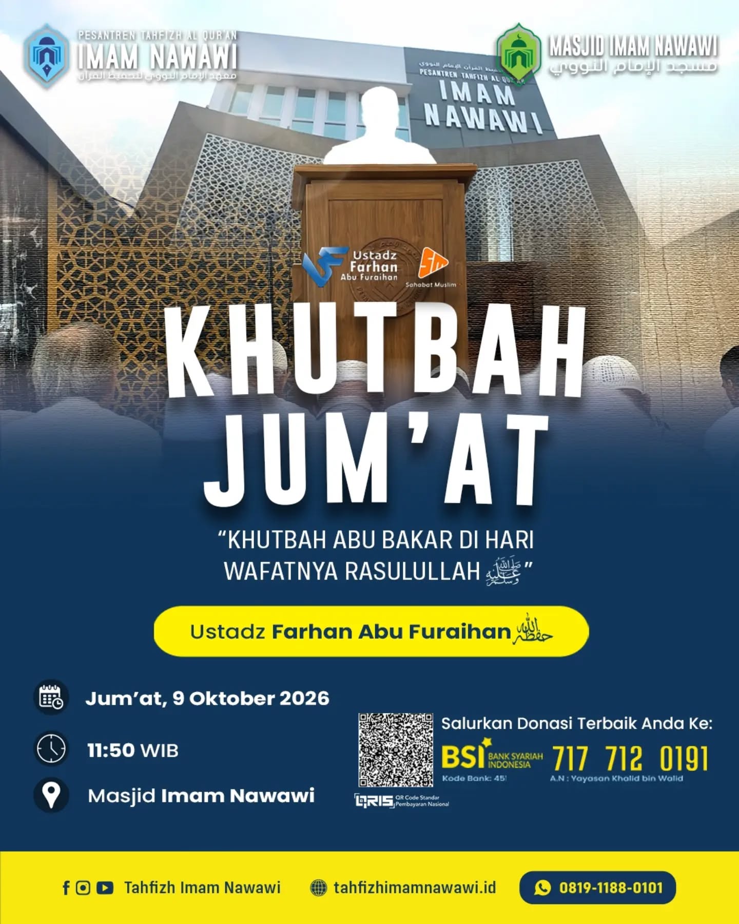 Poster asli dari @tahfizhimamnawawi