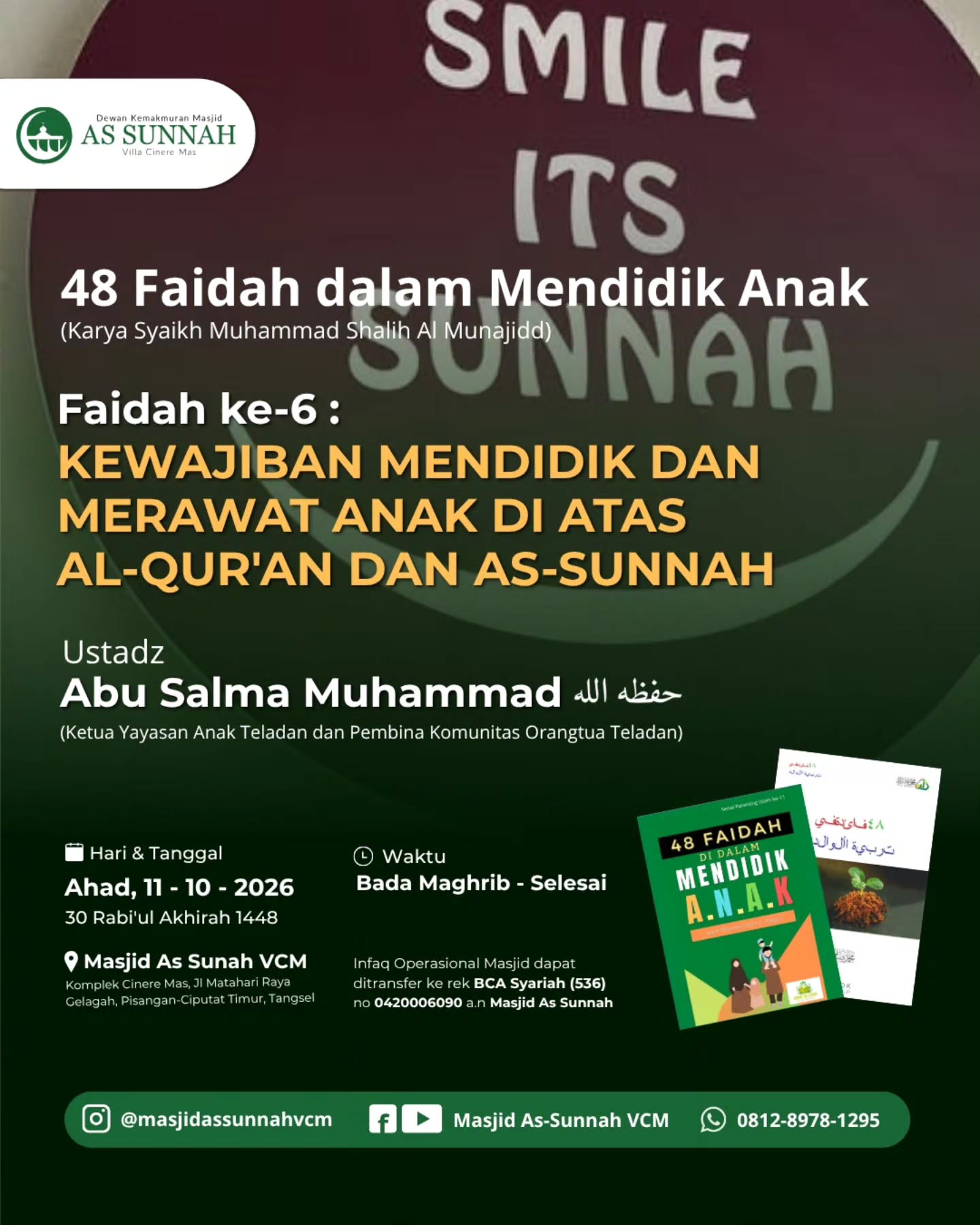 Poster asli dari @masjidassunnahvcm