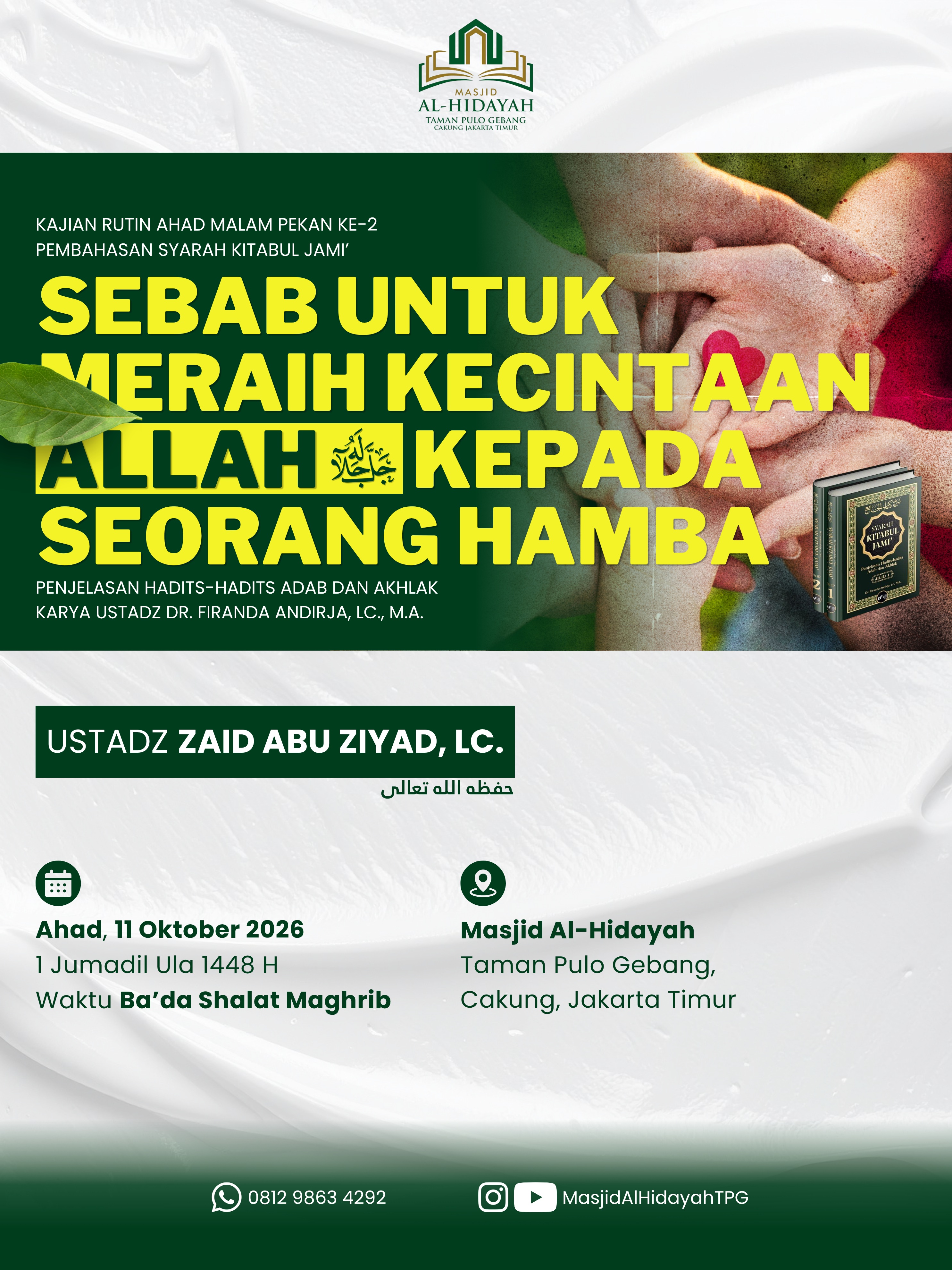 Poster asli dari @masjidalhidayahtpg