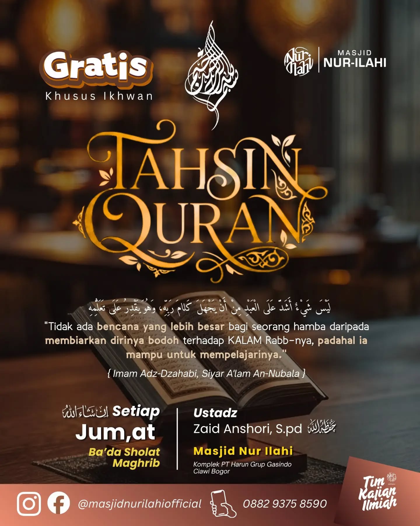 Poster asli dari @masjidnurilahi_official