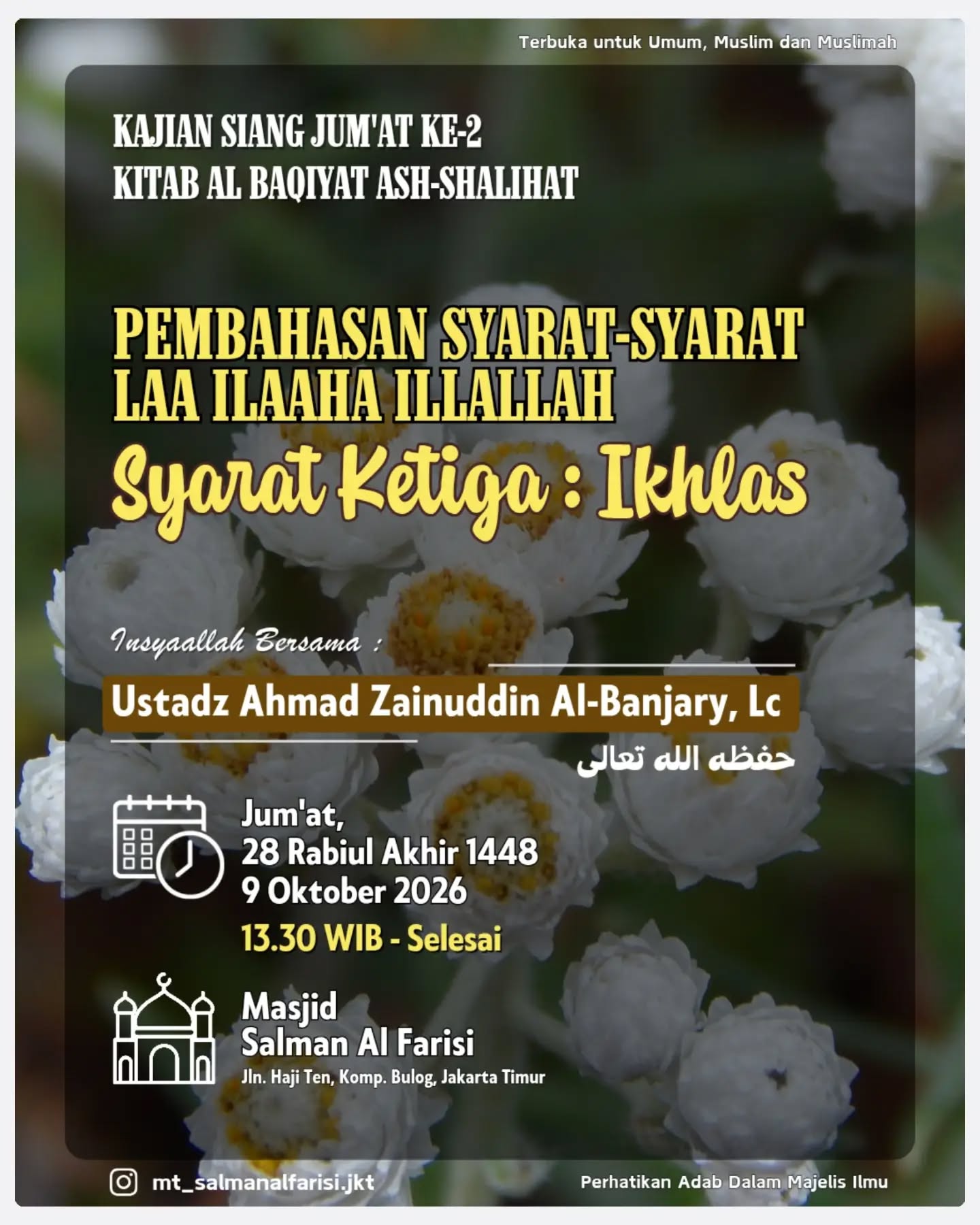 Poster asli dari @mt_salmanalfarisi.jkt