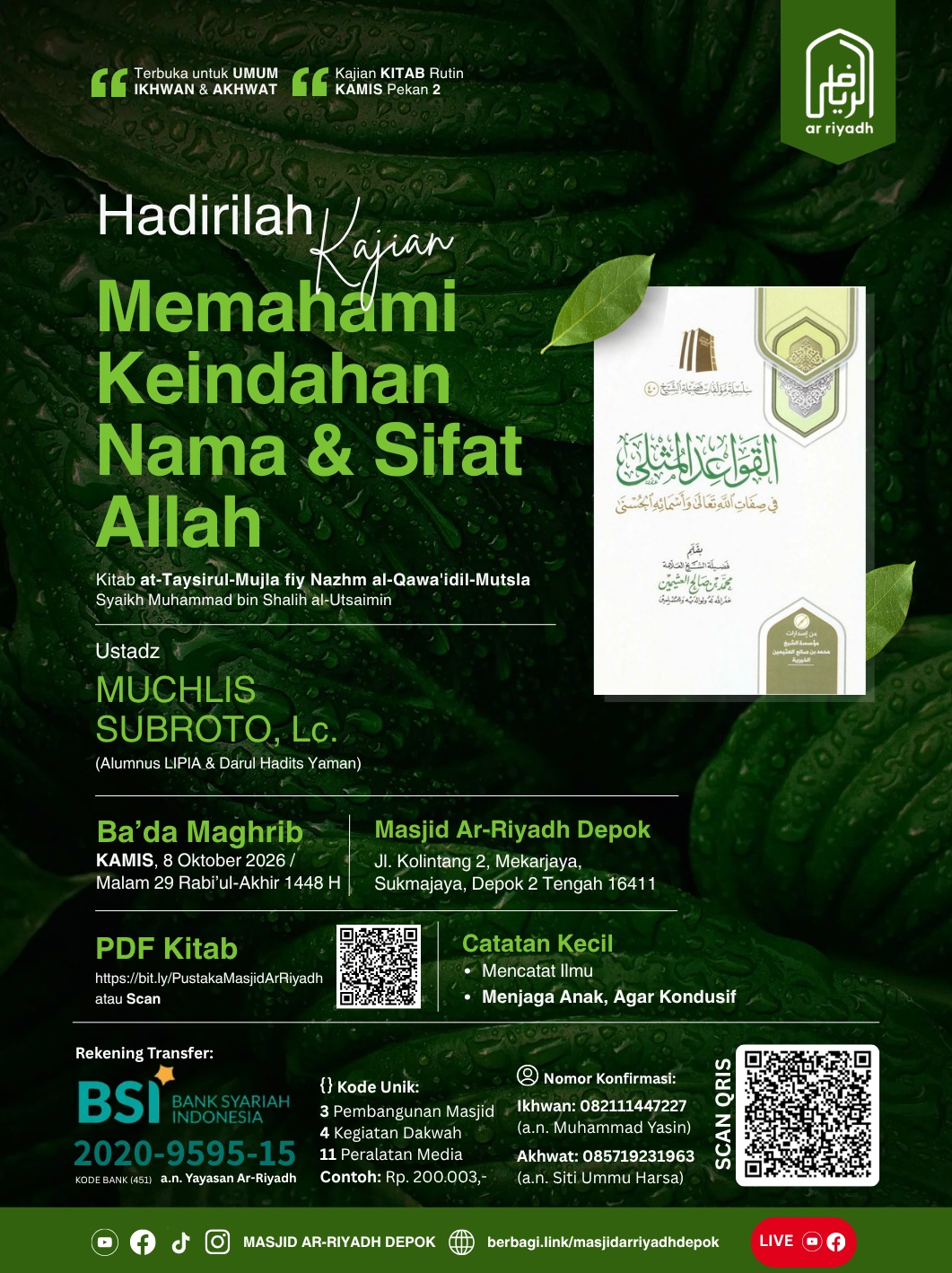 Poster asli dari @mtarriyadh_depok