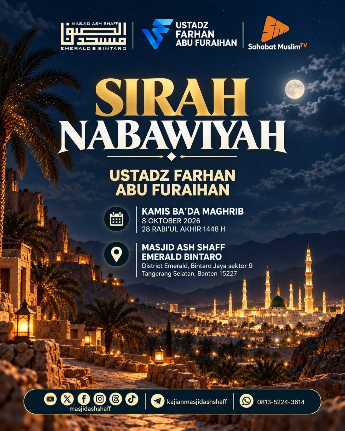 Poster asli dari @masjidashshaff