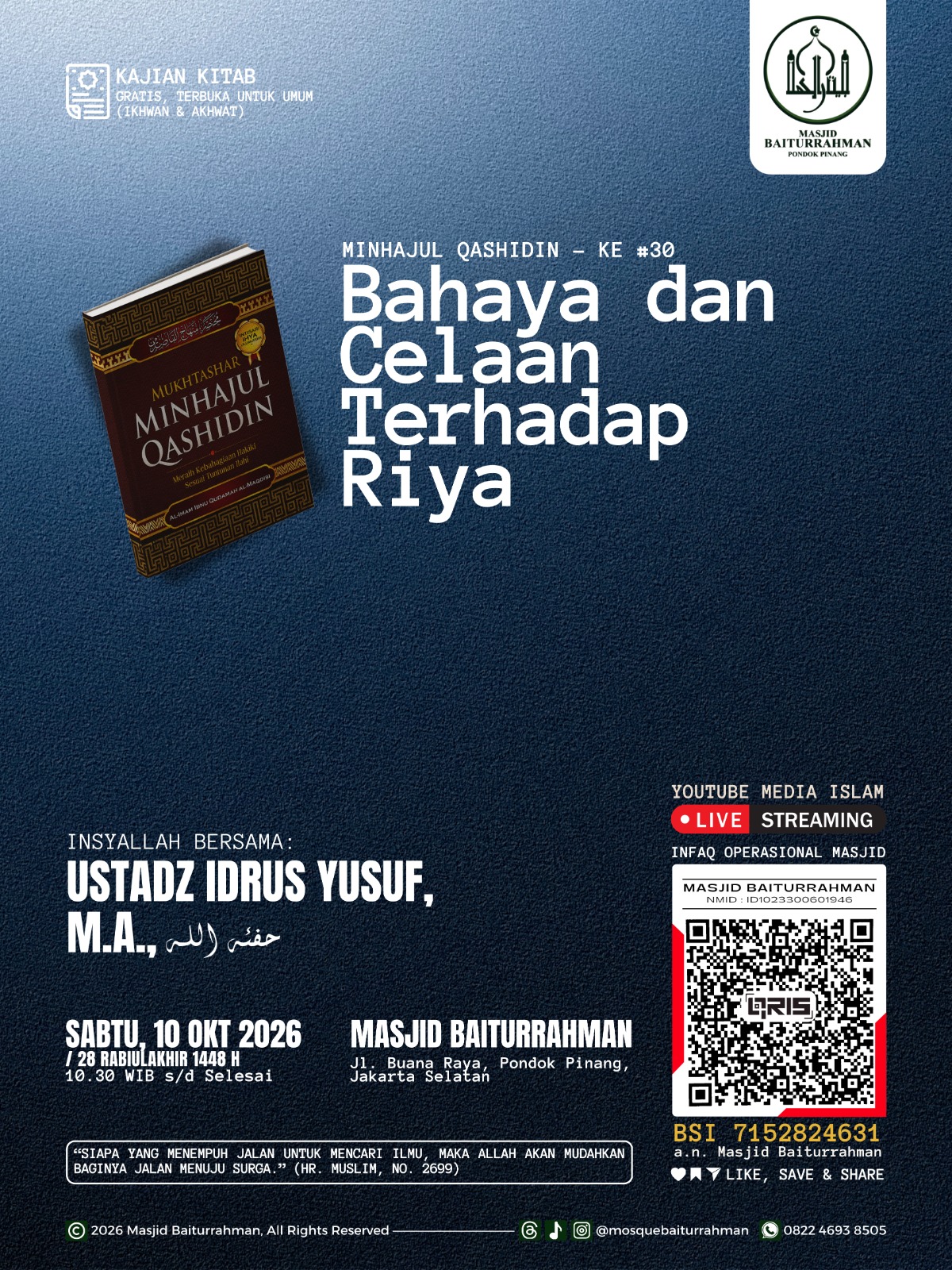 Poster asli dari @mosquebaiturrahman