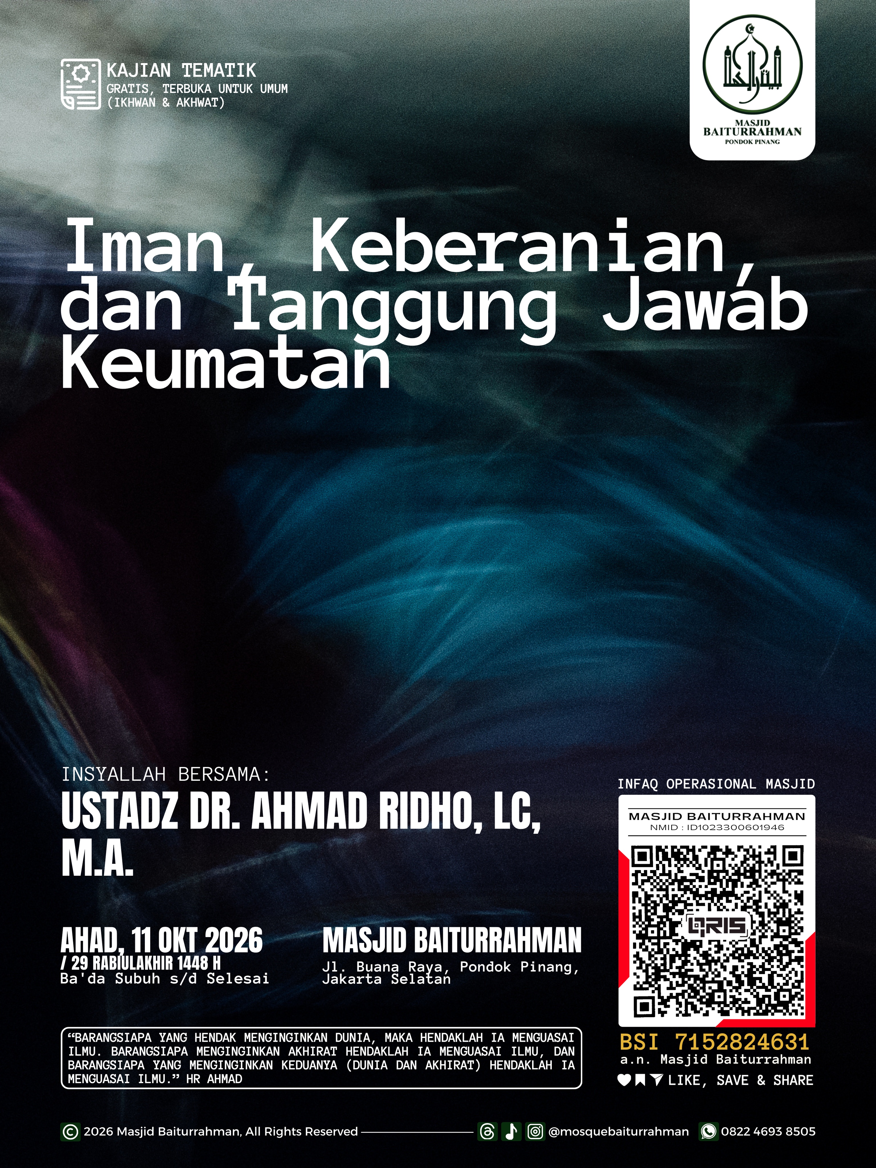 Poster asli dari @mosquebaiturrahman