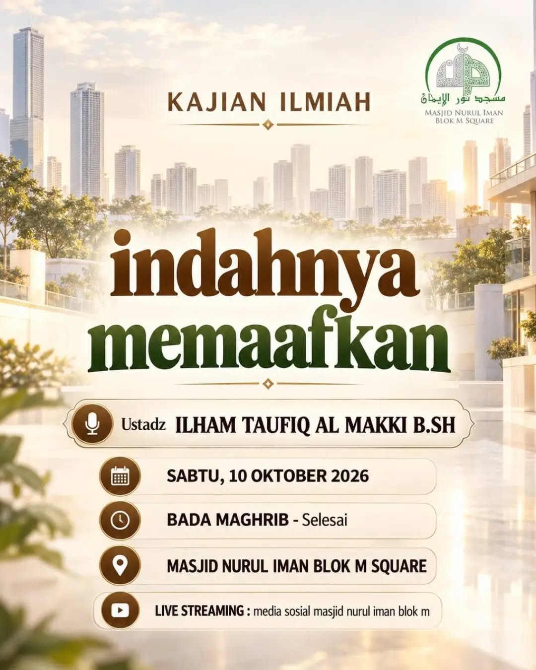 Poster asli dari @masjidnuruliman