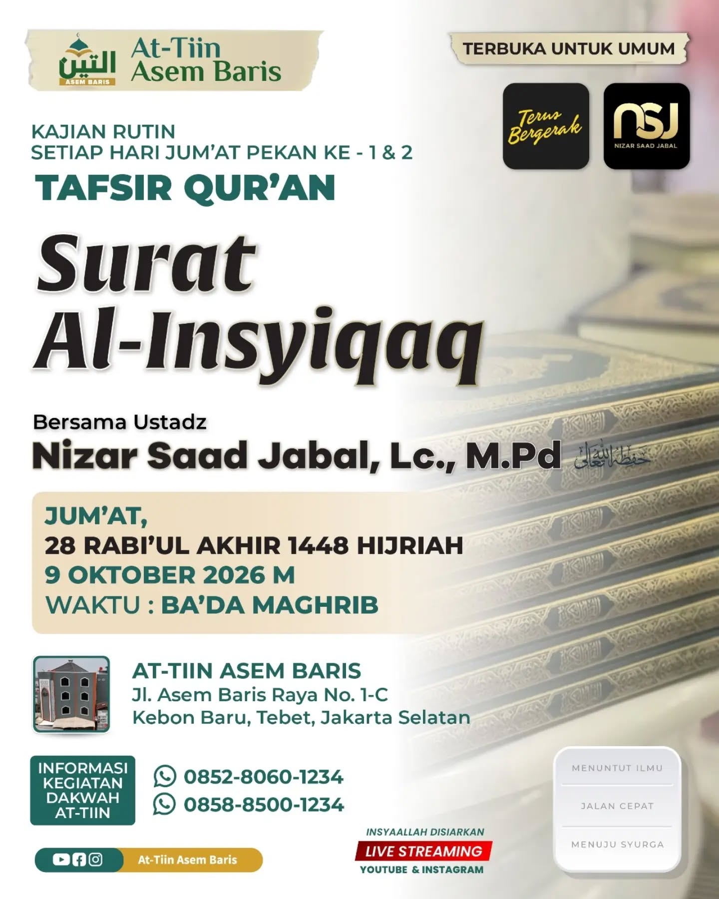 Poster asli dari @masjidattiinasembaris