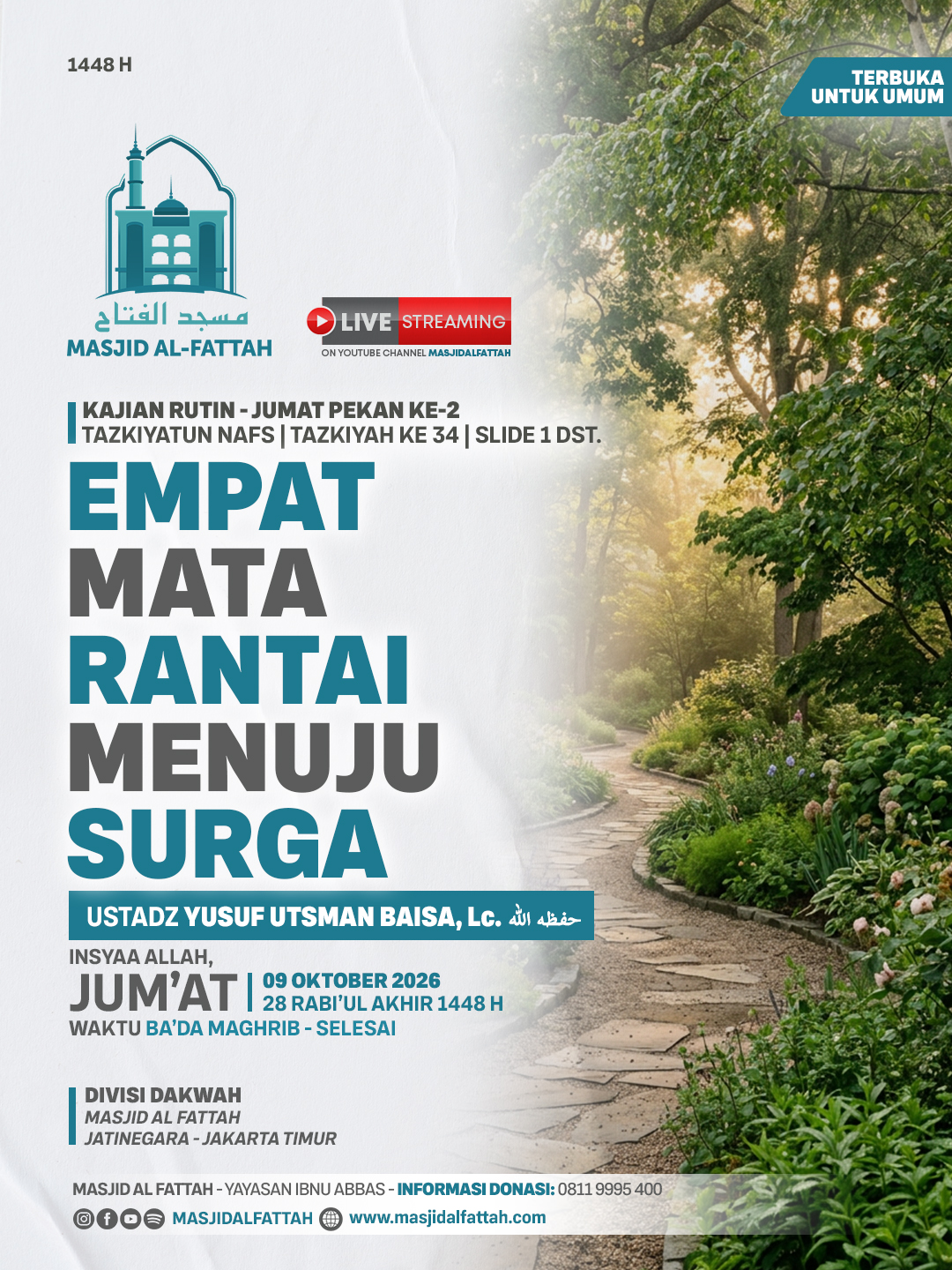 Poster asli dari @masjidalfattah