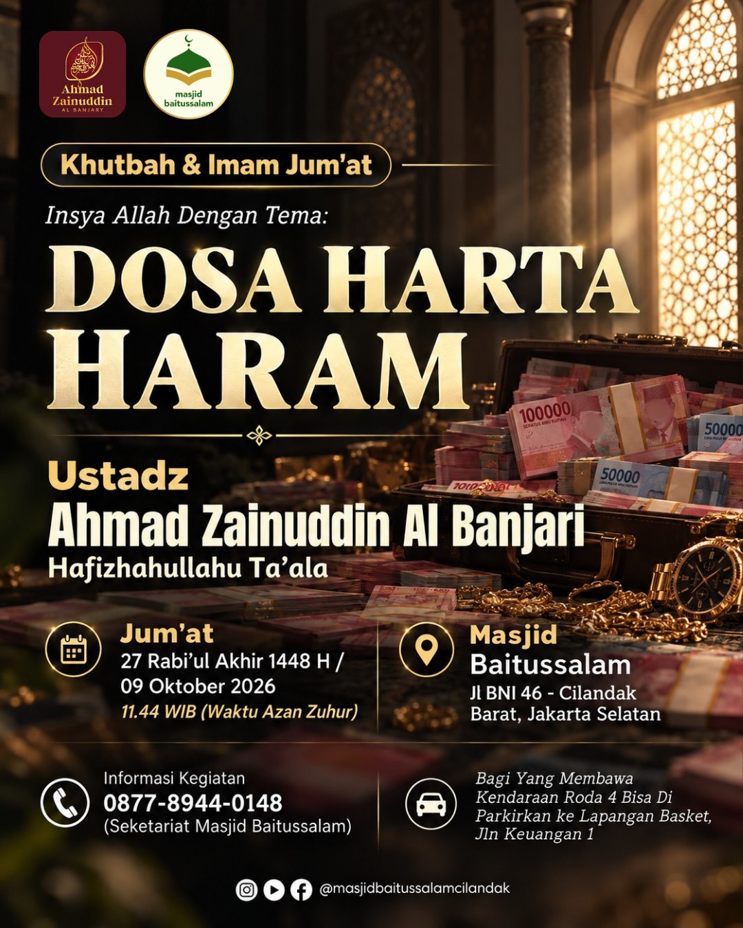 Poster asli dari @masjidbaitussalamcilandak