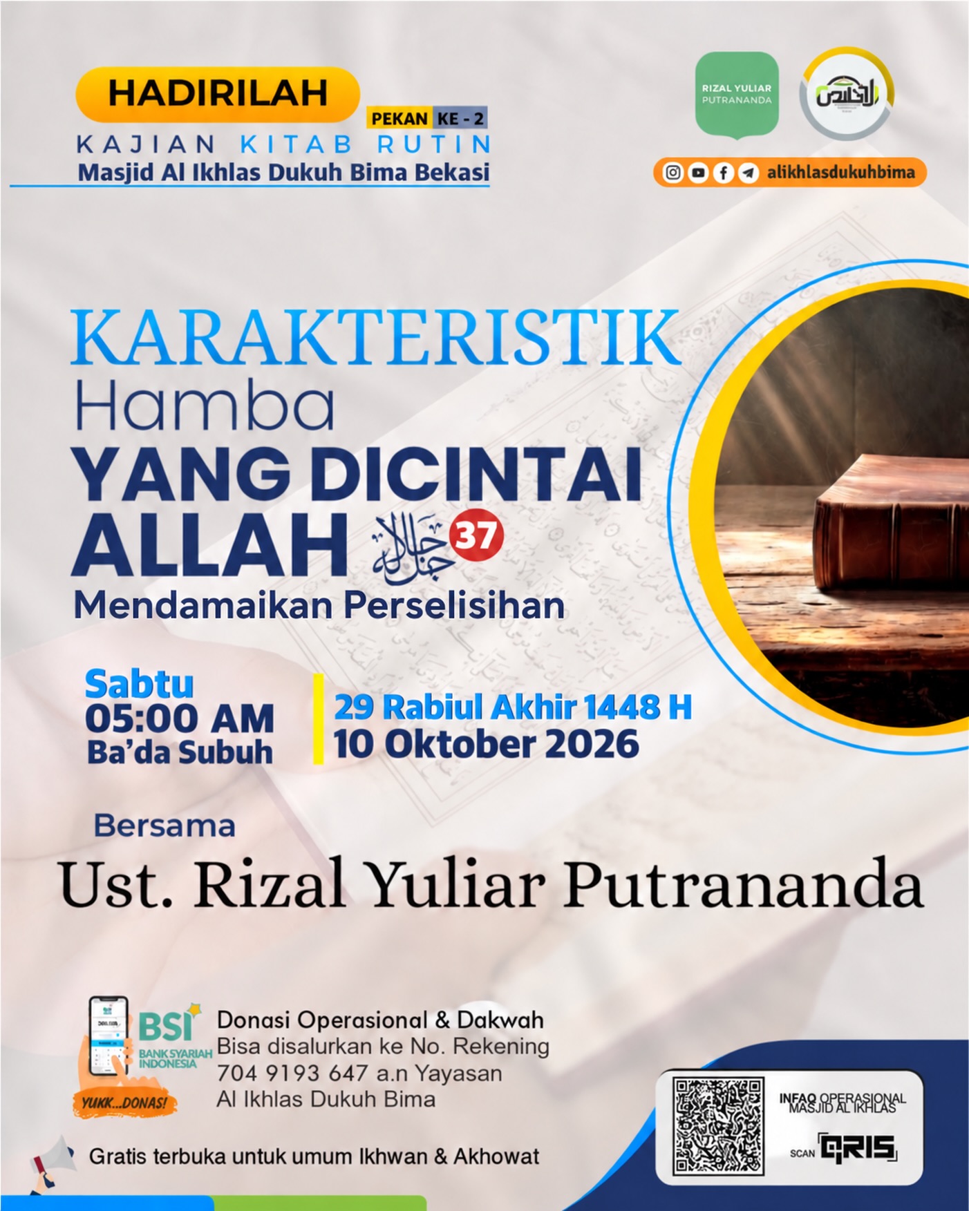 Poster asli dari @alikhlasdukuhbima