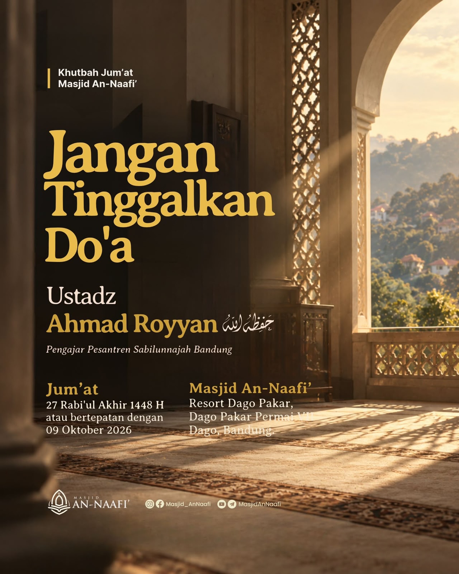 Poster asli dari @masjid_annaafi