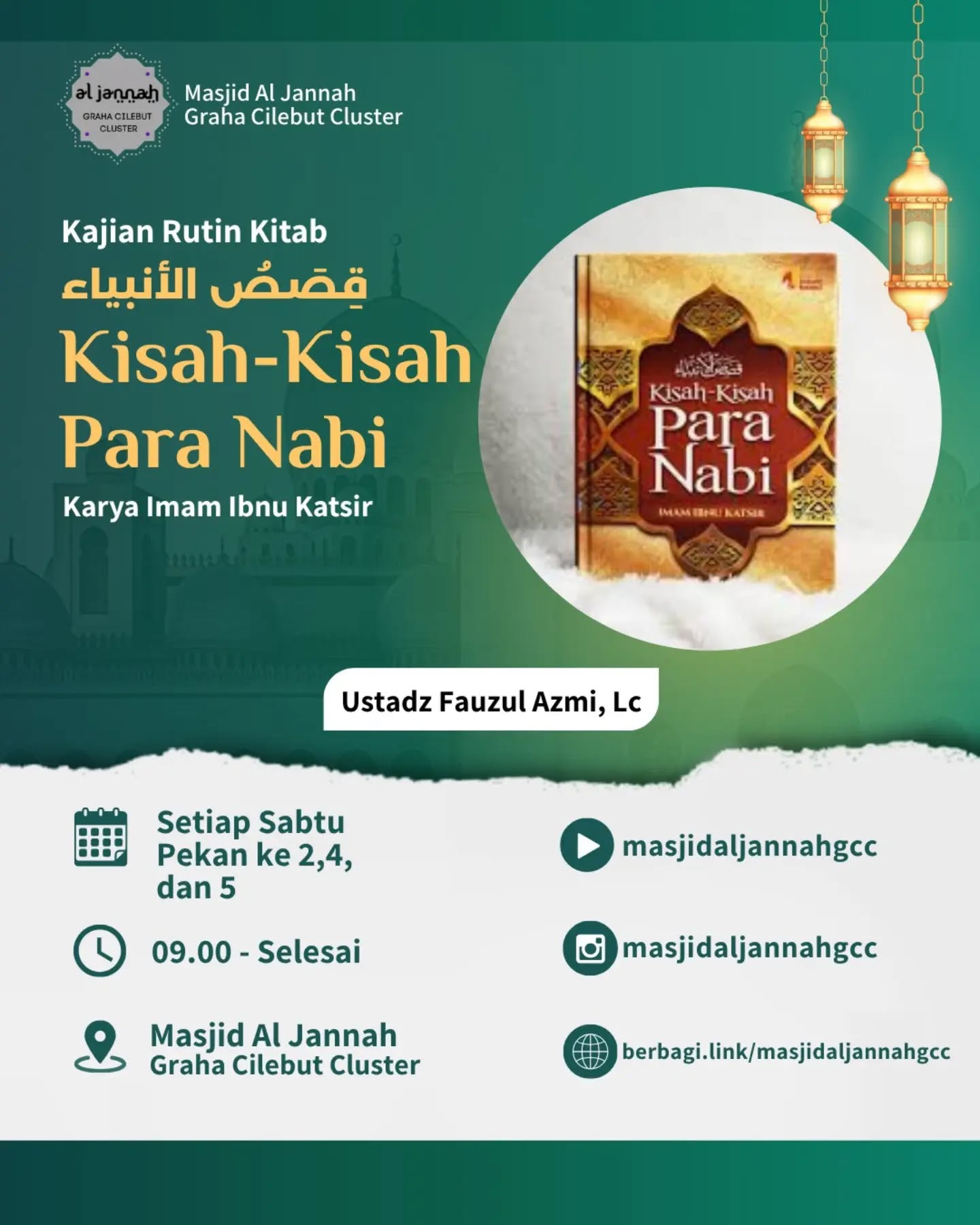 Poster asli dari @masjidaljannahgcc