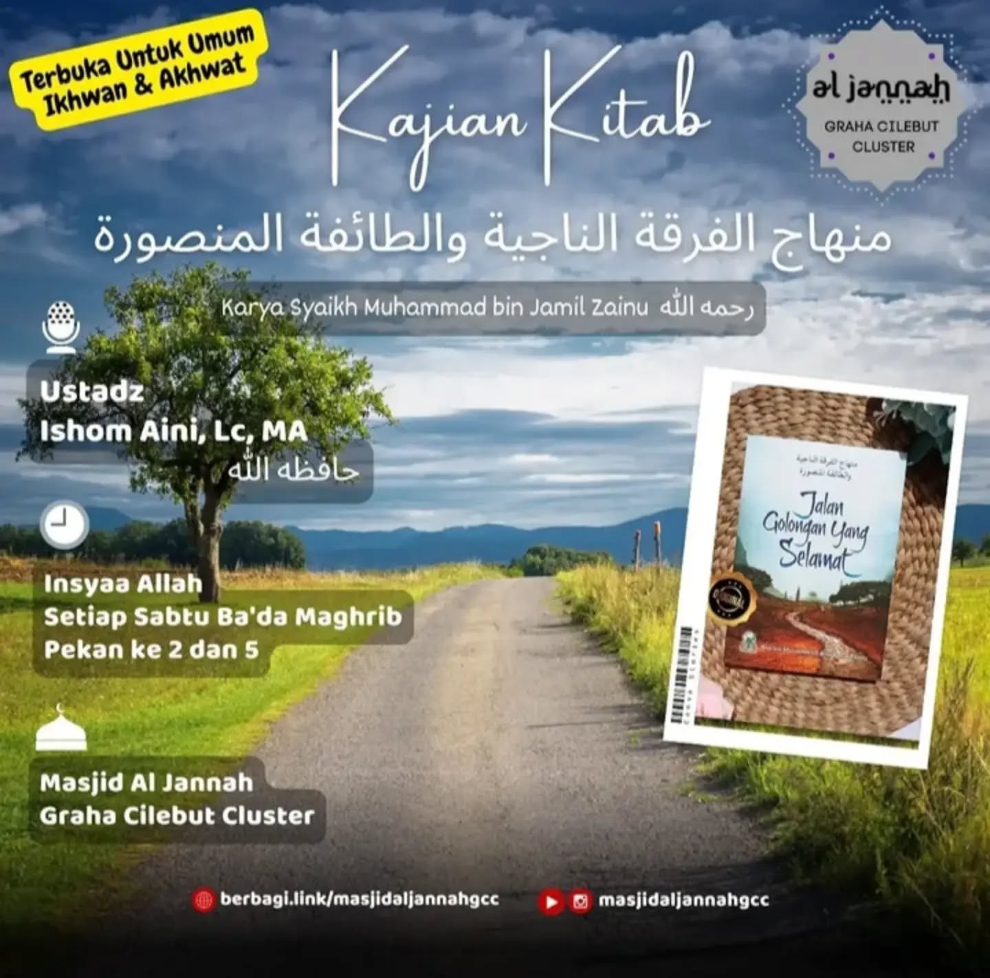 Poster asli dari @masjidaljannahgcc