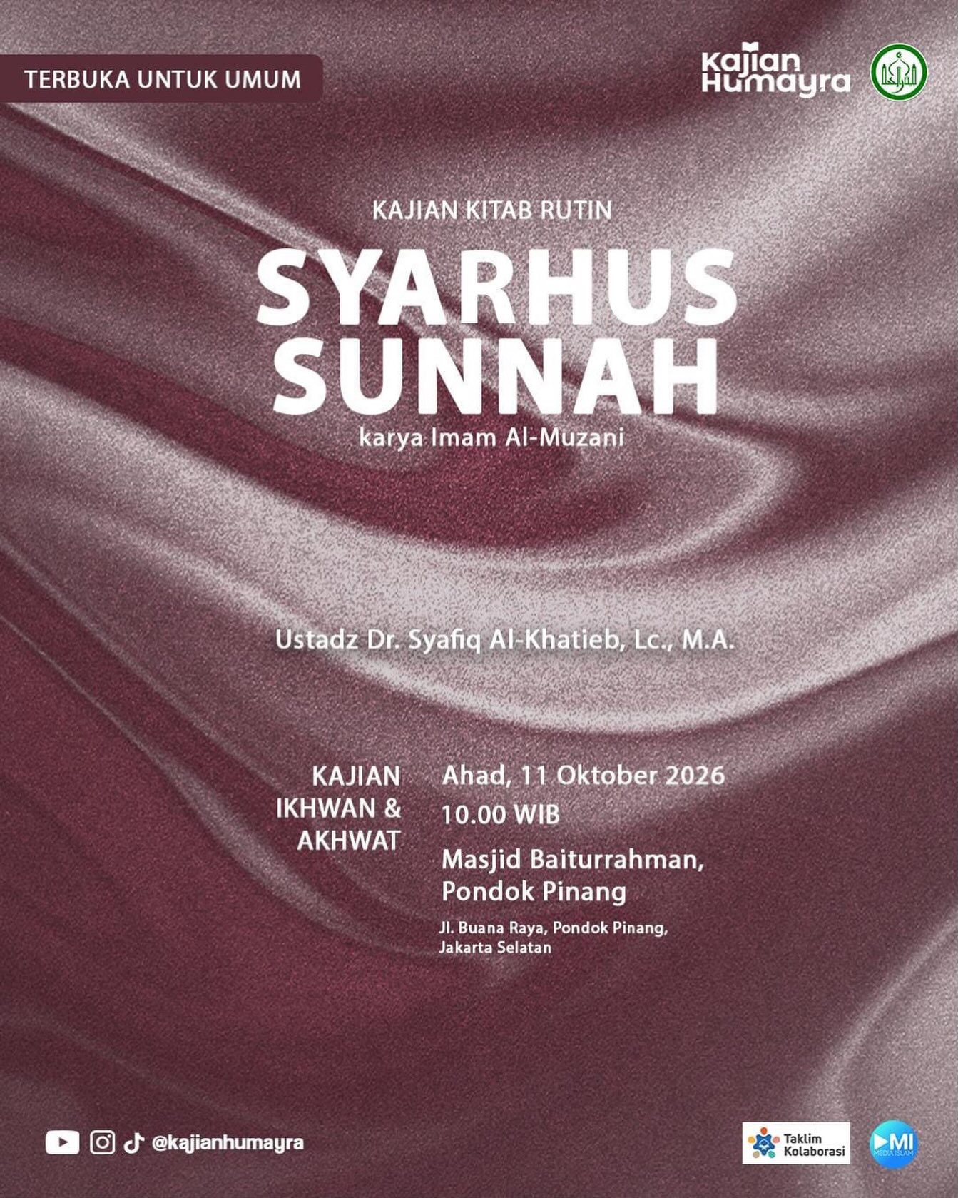 Poster asli dari @mosquebaiturrahman
