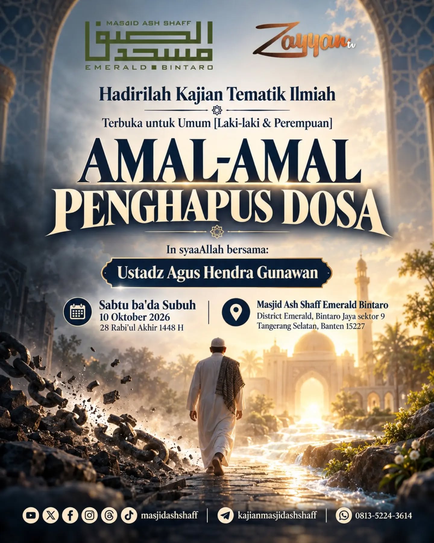 Poster asli dari @masjidashshaff