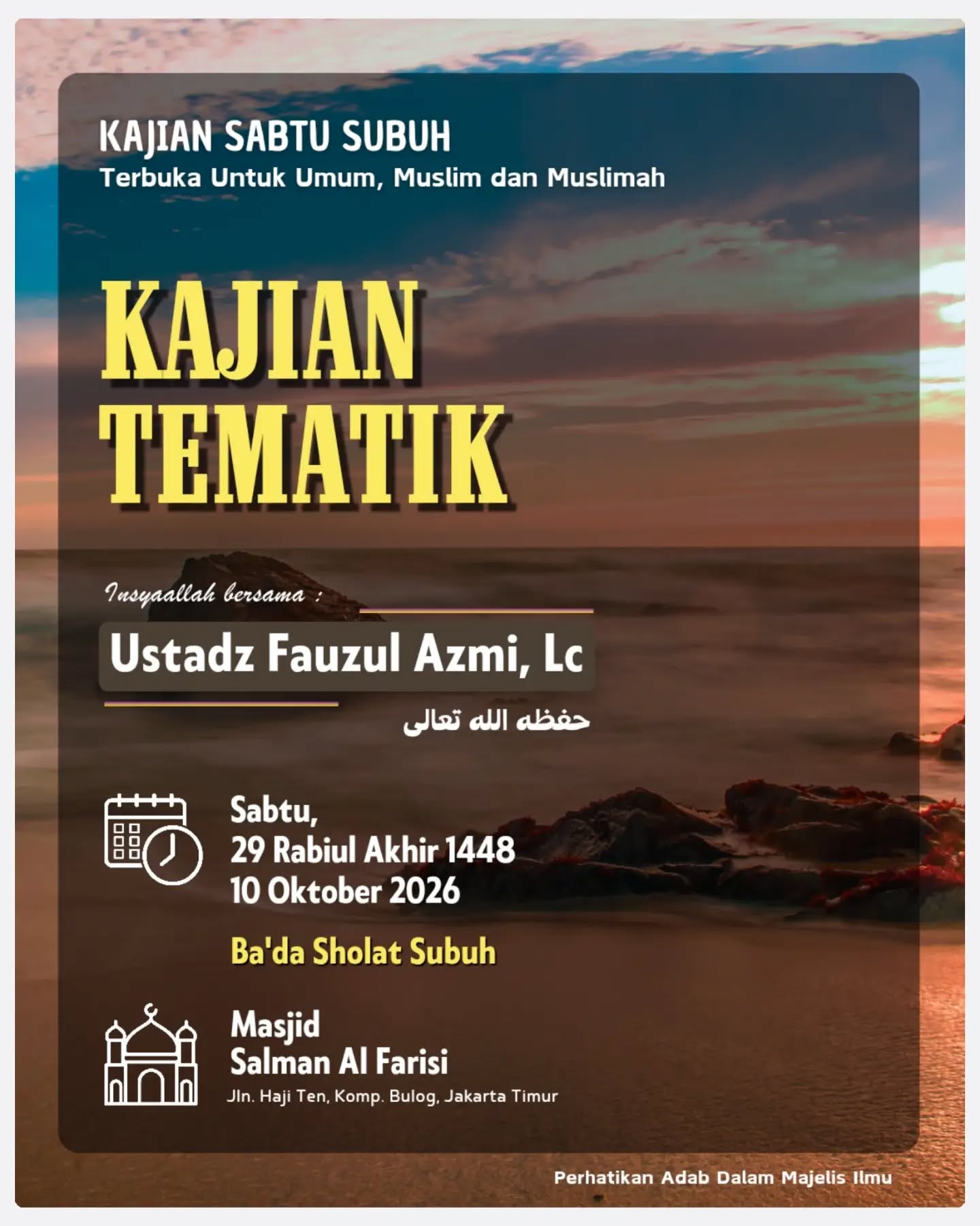 Poster asli dari @mt_salmanalfarisi.jkt
