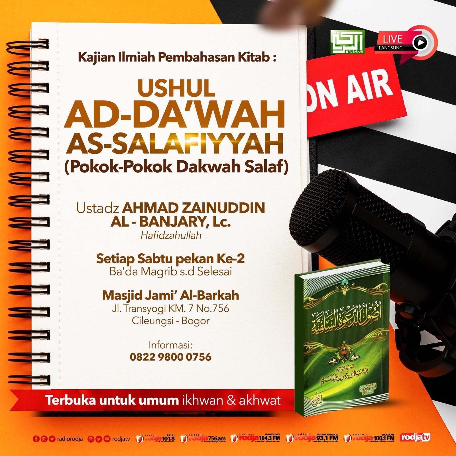 Poster asli dari @masjidalbarkahcileungsi