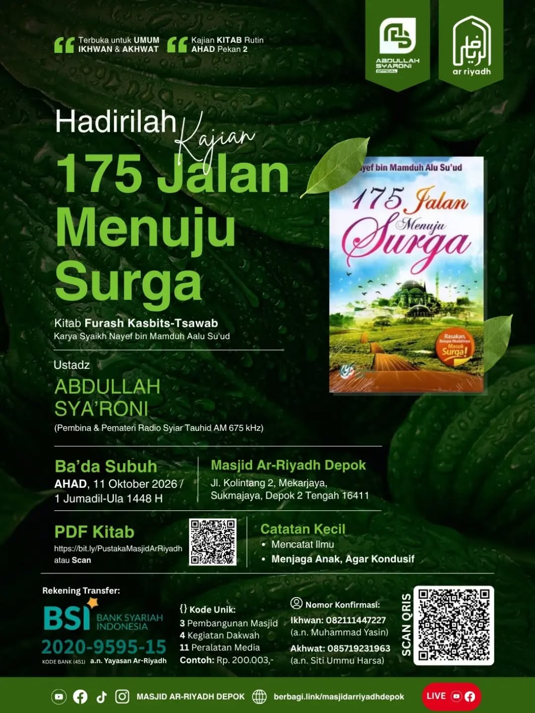 Poster asli dari @mtarriyadh_depok