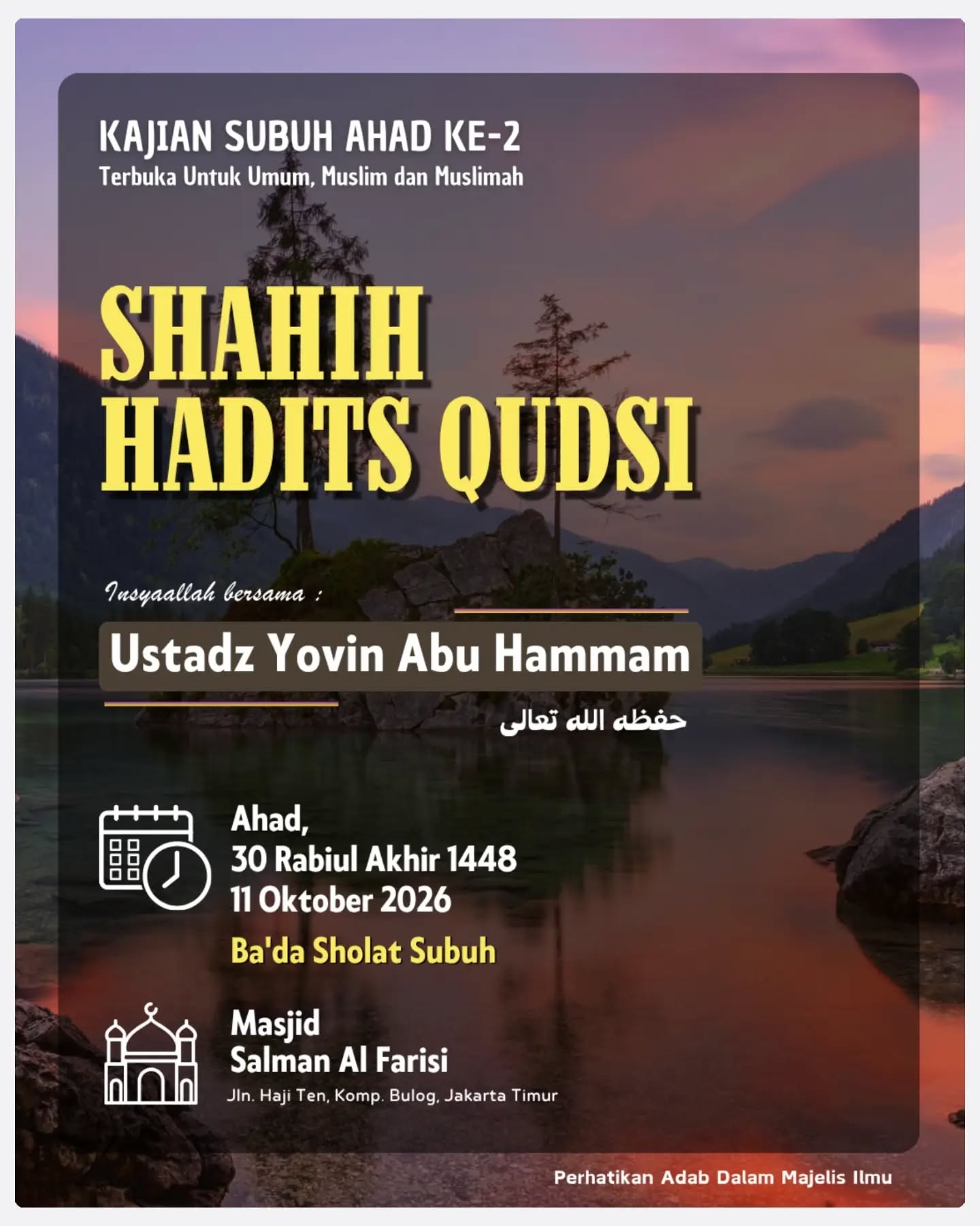 Poster asli dari @mt_salmanalfarisi.jkt