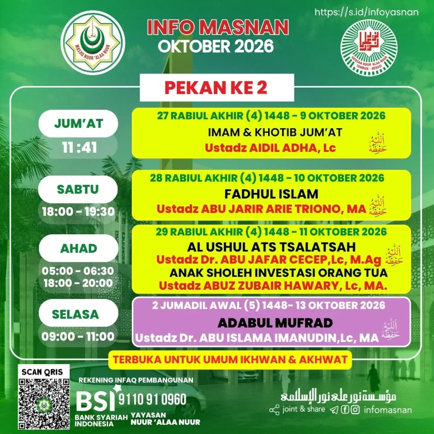 Poster asli dari @infomasnan