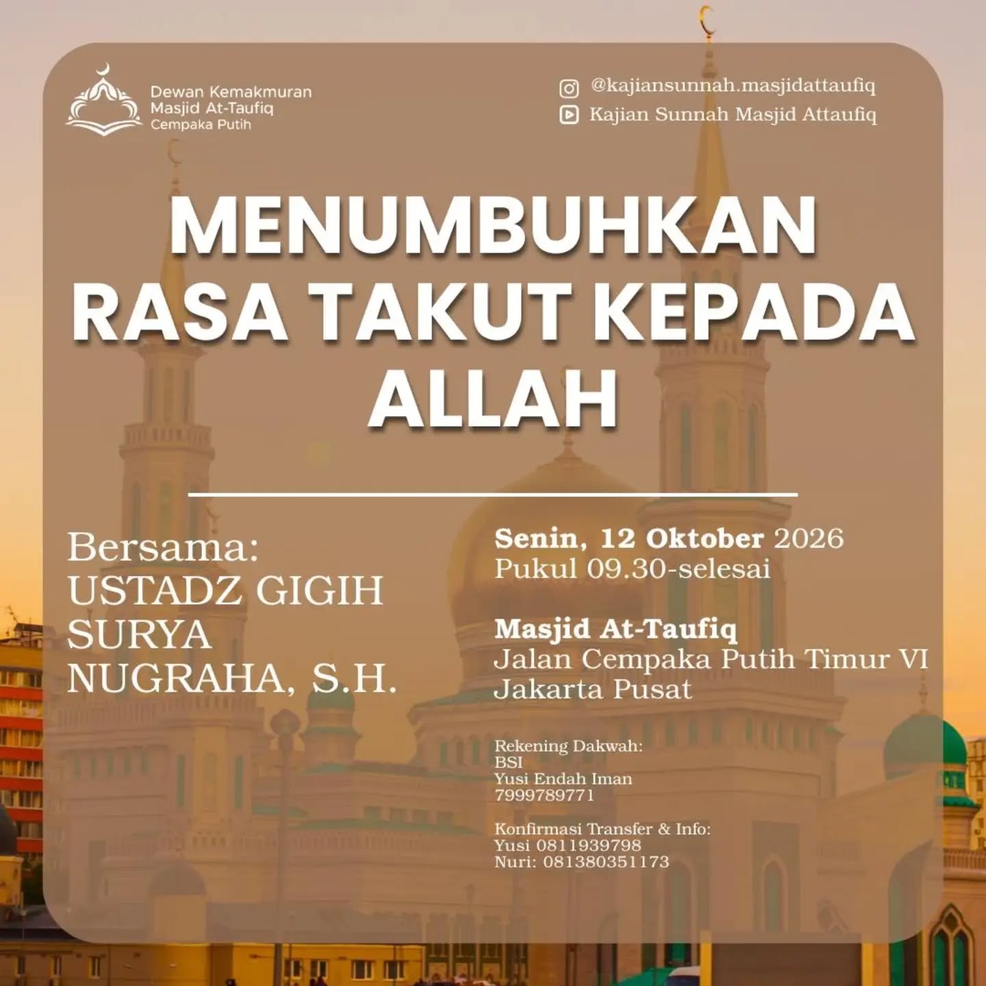 Poster asli dari @kajiansunnah.masjidattaufiq