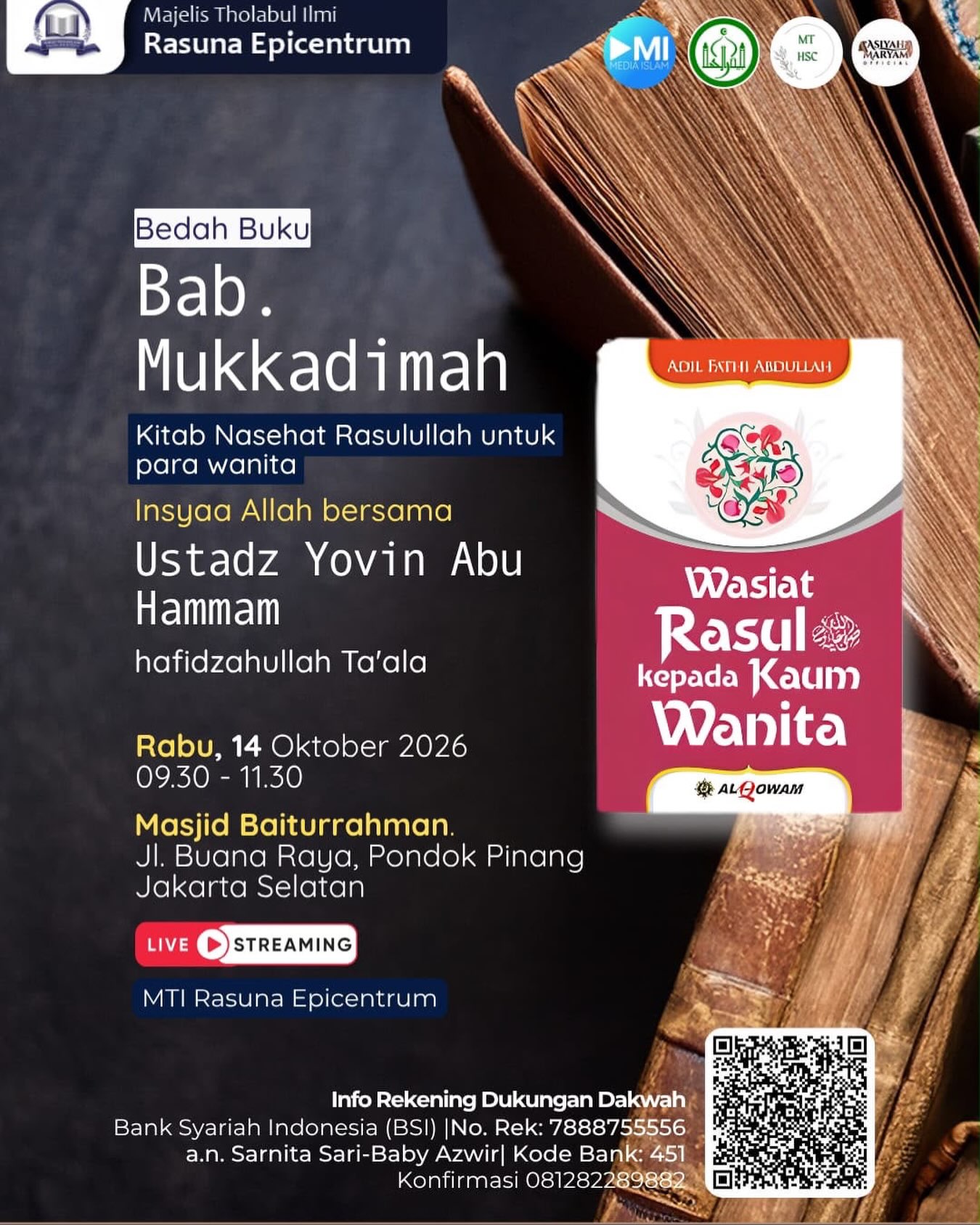 Poster asli dari @mosquebaiturrahman
