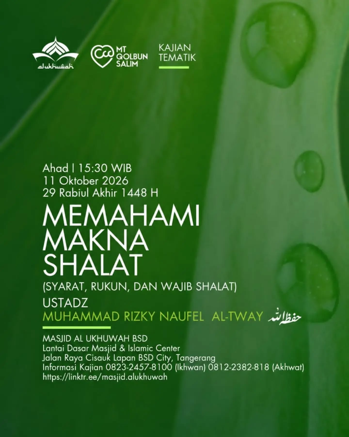 Poster asli dari @masjidalukhuwah