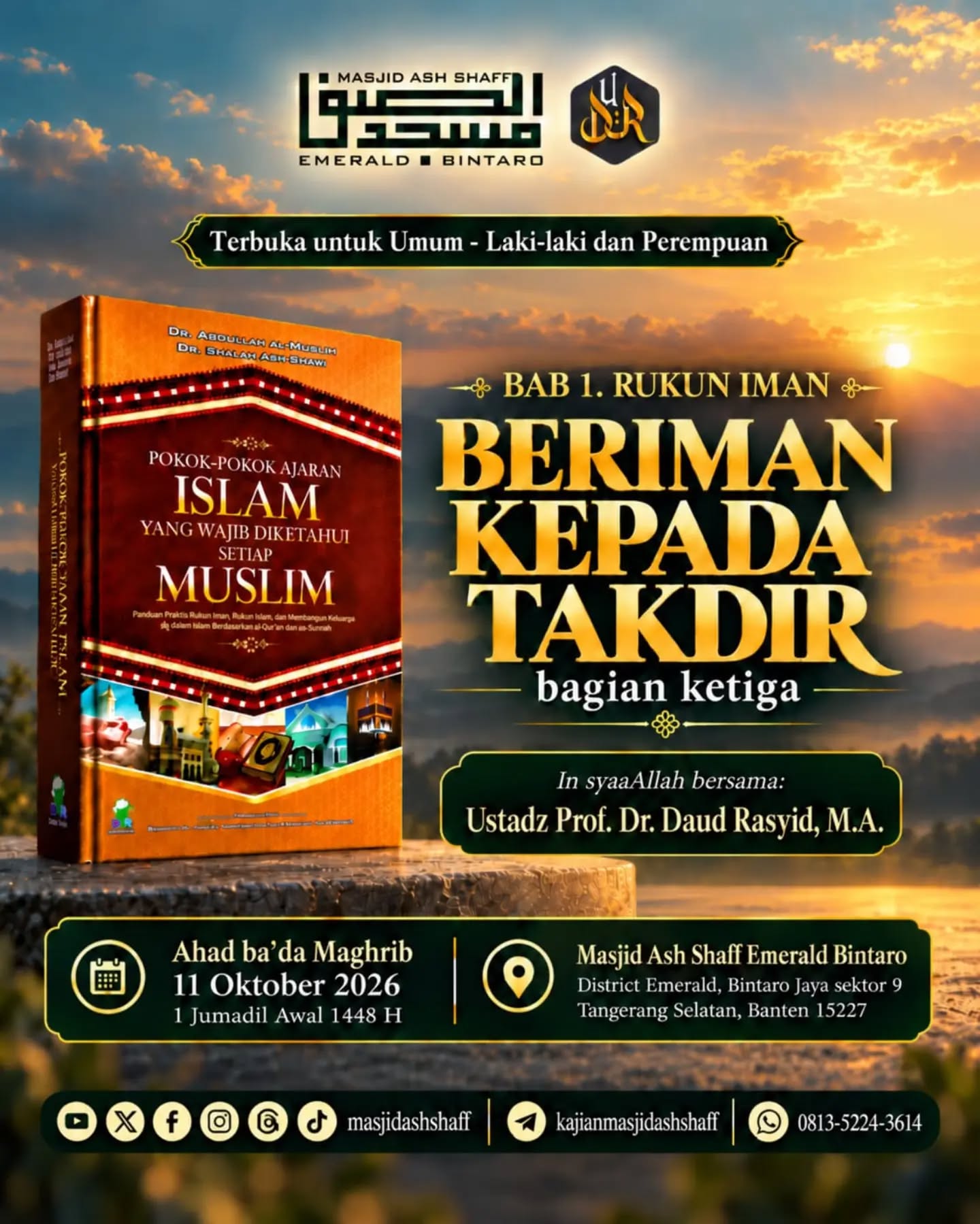 Poster asli dari @masjidashshaff