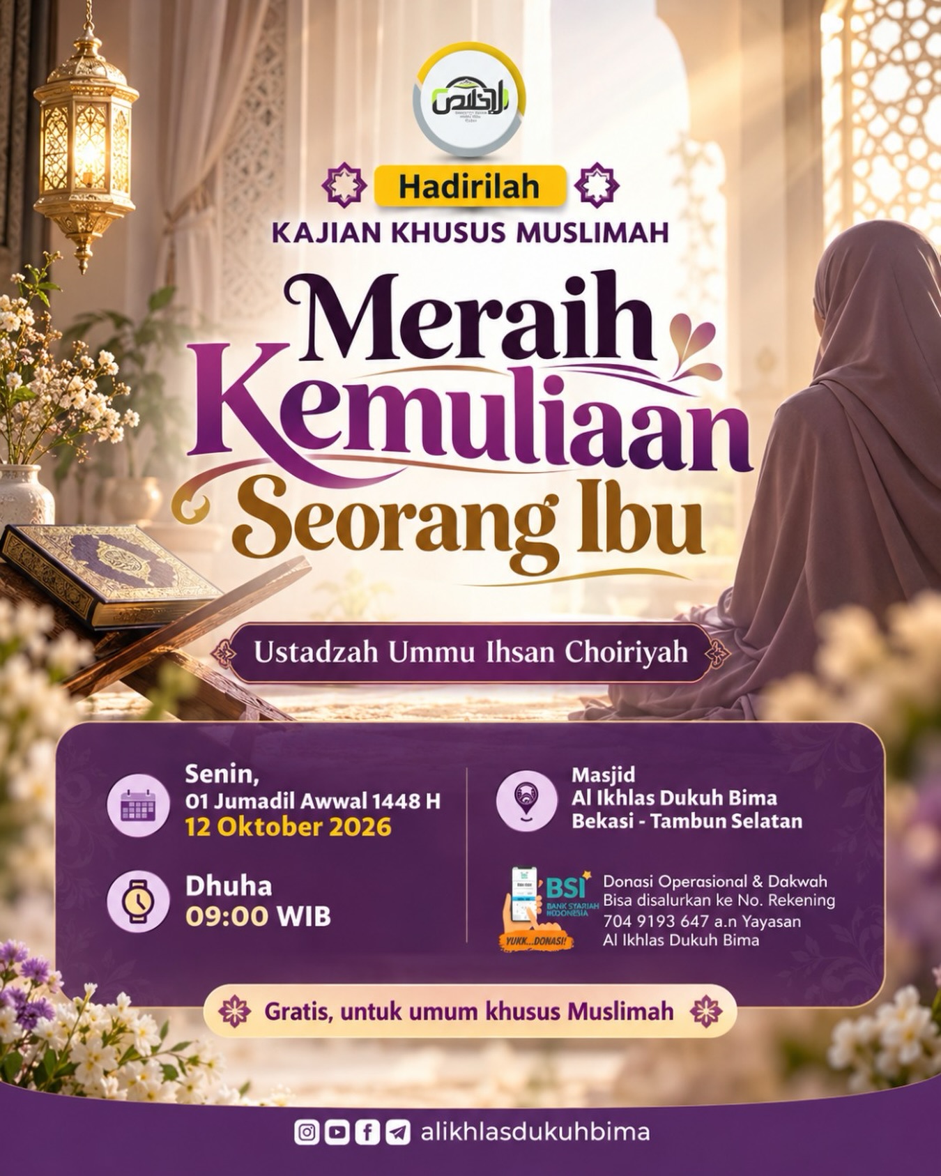 Poster asli dari @alikhlasdukuhbima