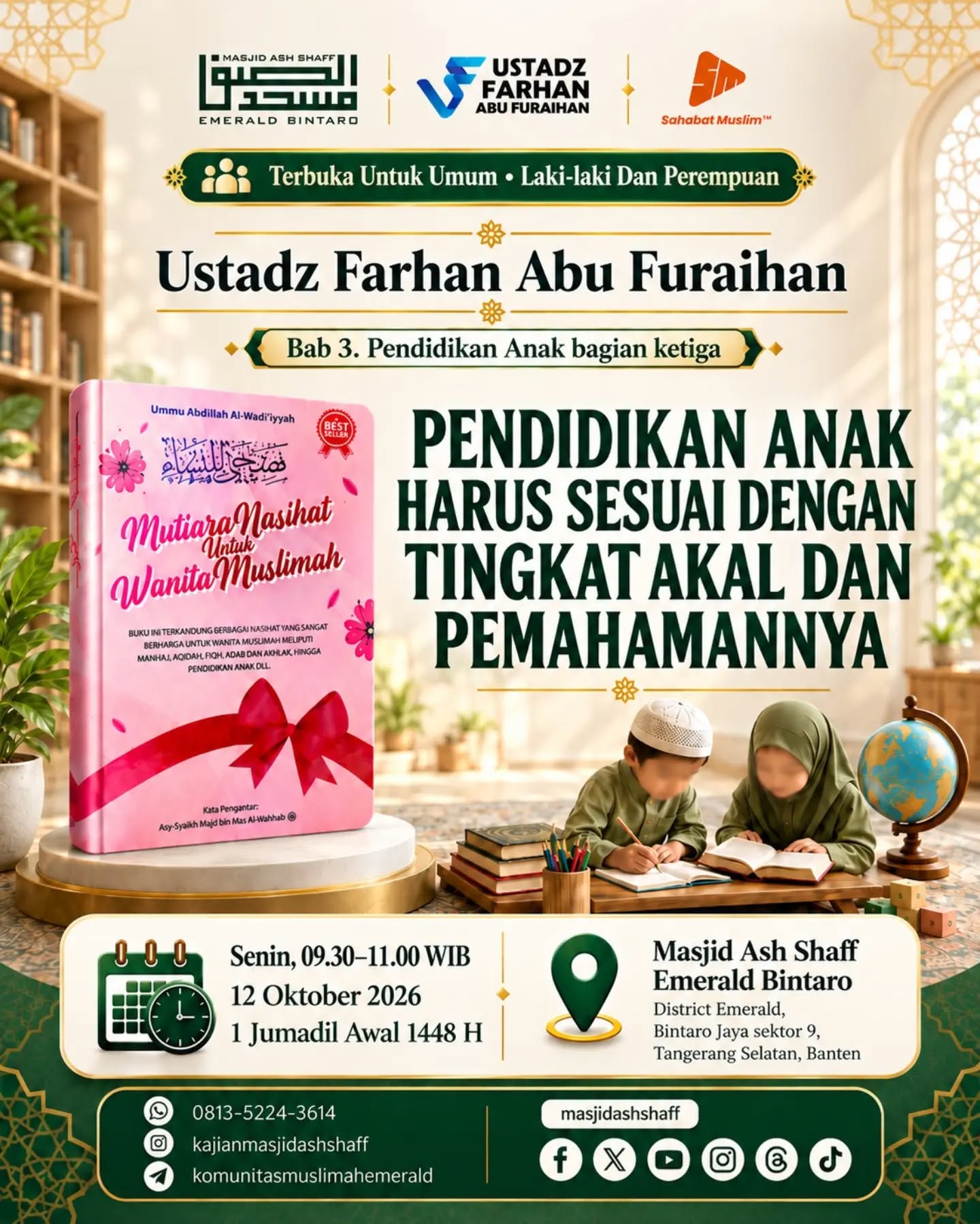 Poster asli dari @masjidashshaff