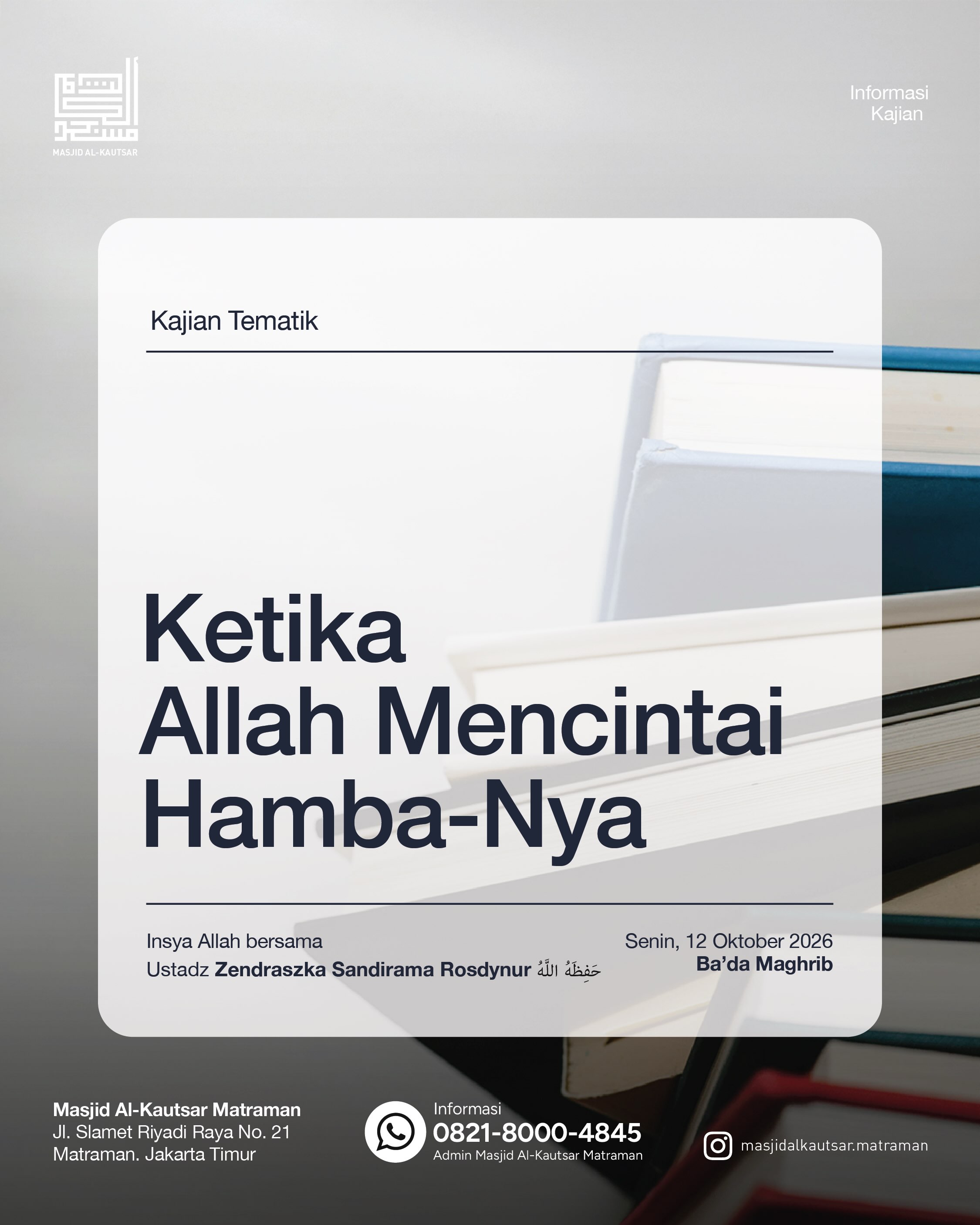 Poster asli dari @masjidalkautsar.matraman