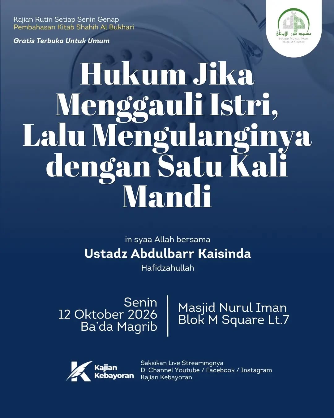 Poster asli dari @masjidnuruliman